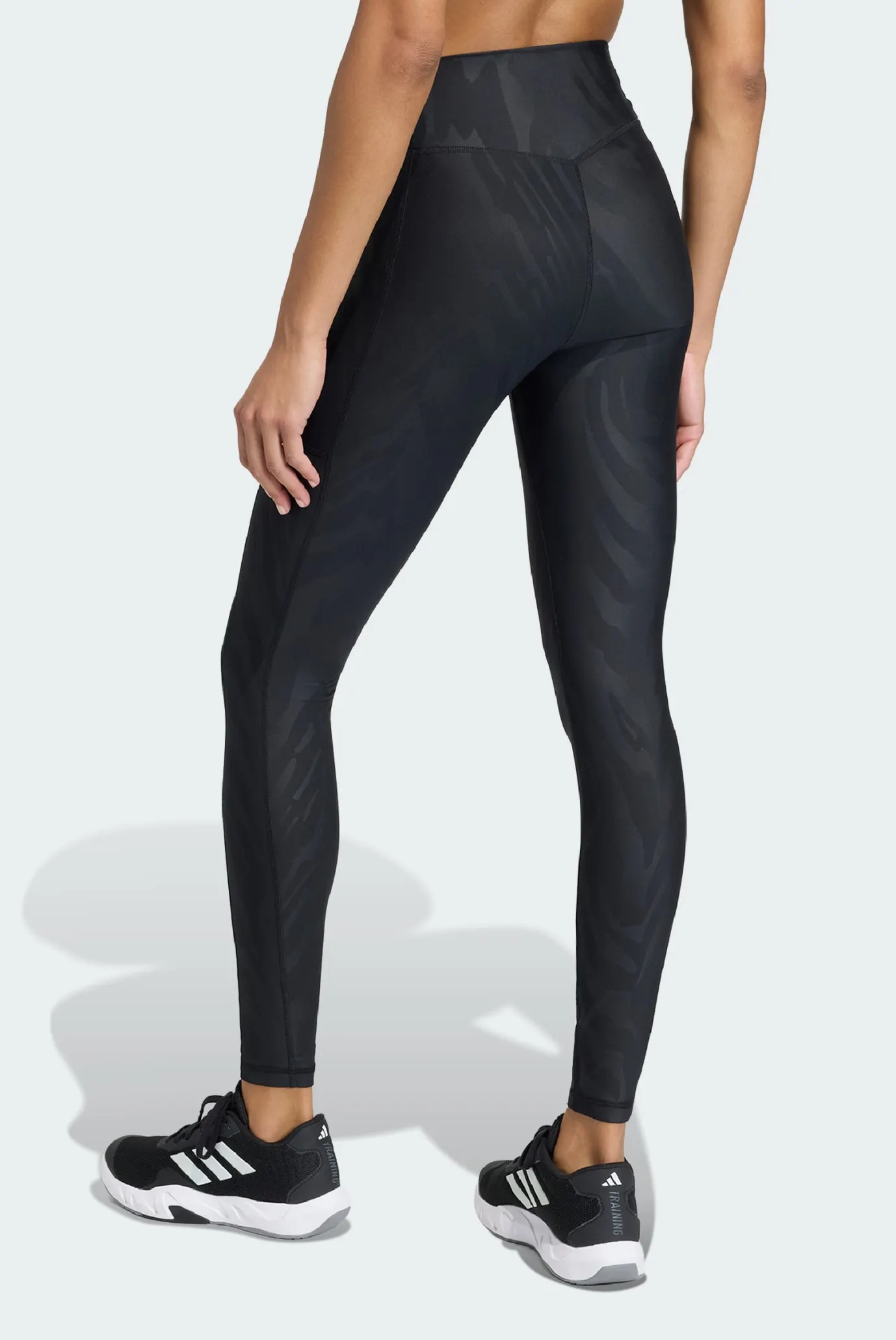 Женские черные тайтсы Optime AOP Full-Length 3