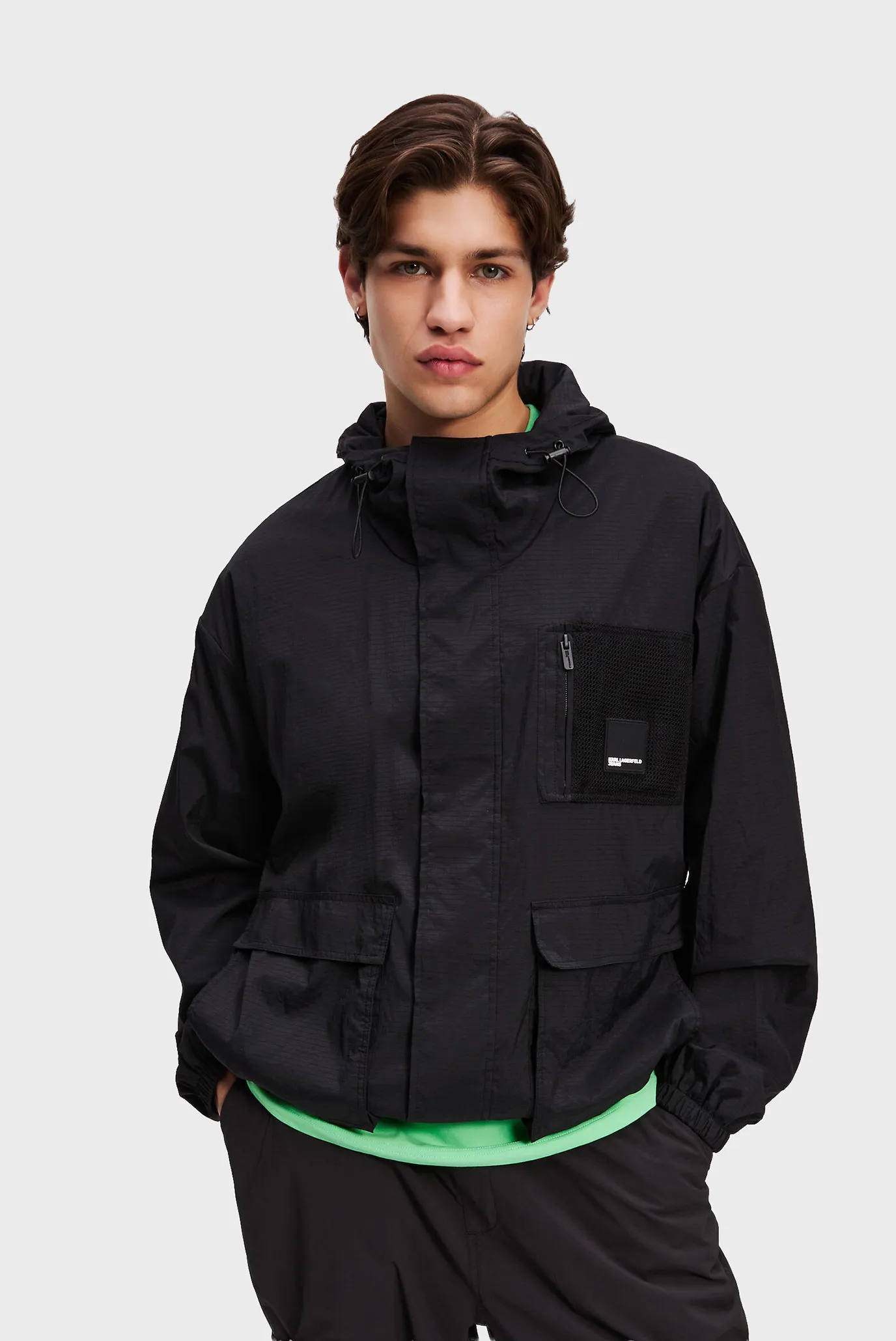 Мужская черная куртка pocket jacket 1