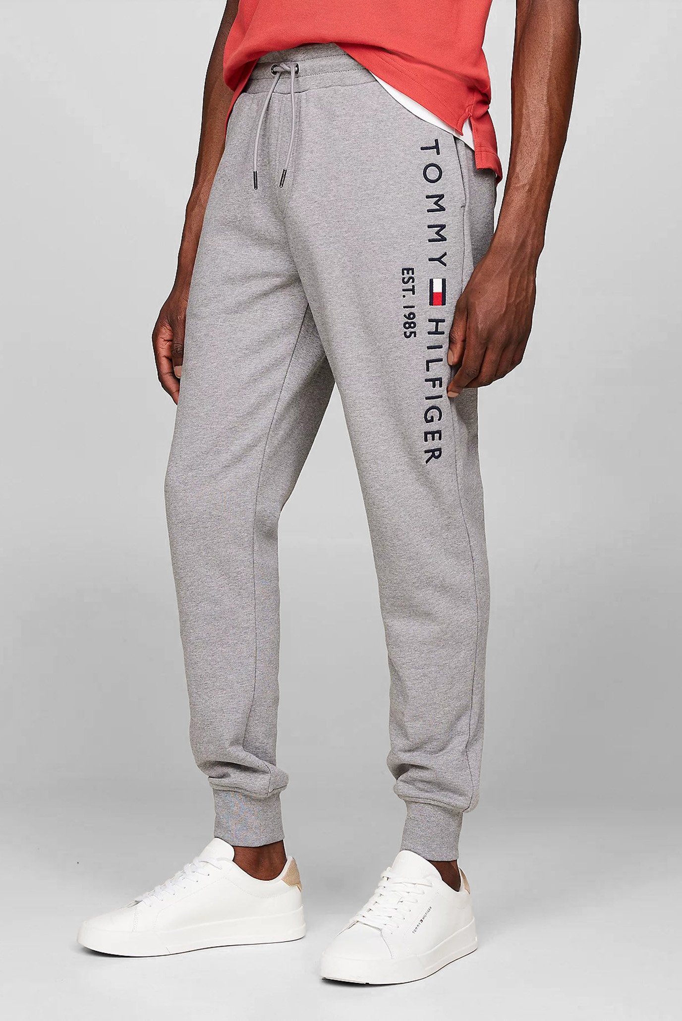 Чоловічі сірі спортивні штани TOMMY LOGO 1