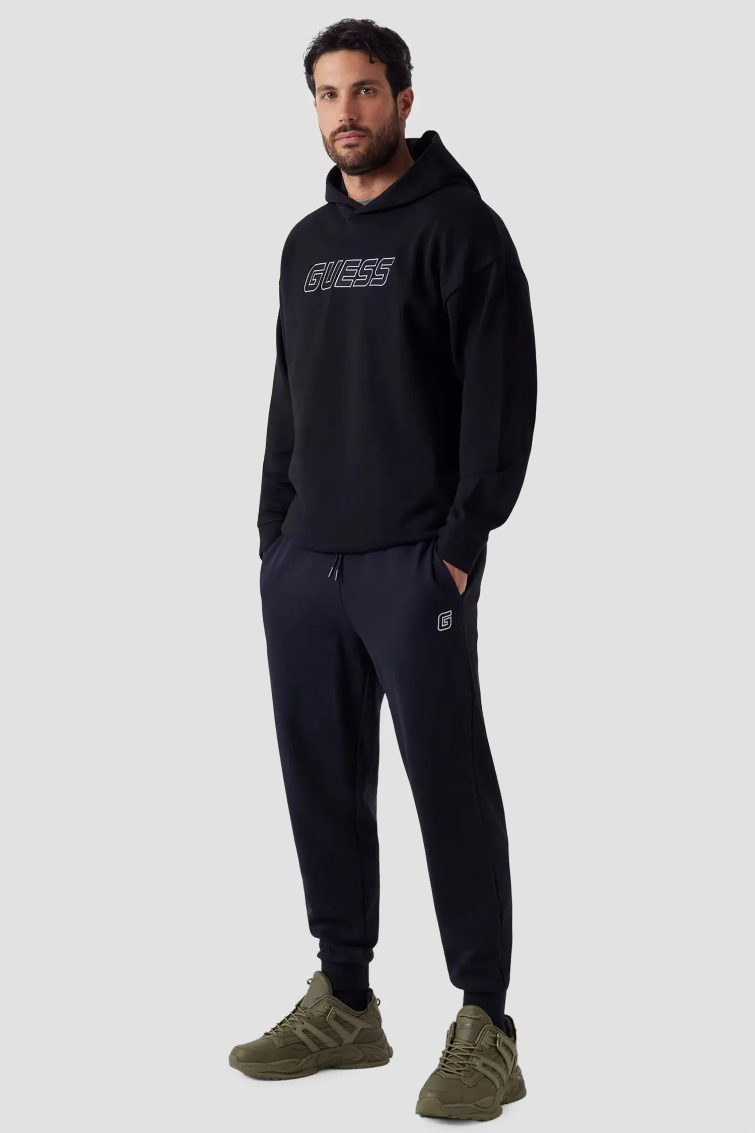 Мужские черные спортивные брюки 2