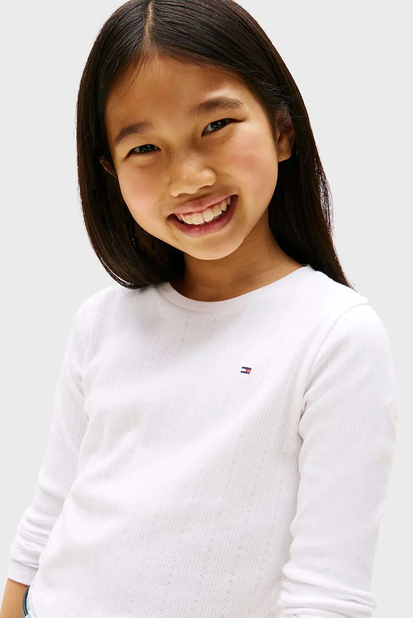 Дитячий білий джемпер POINTELLE 4