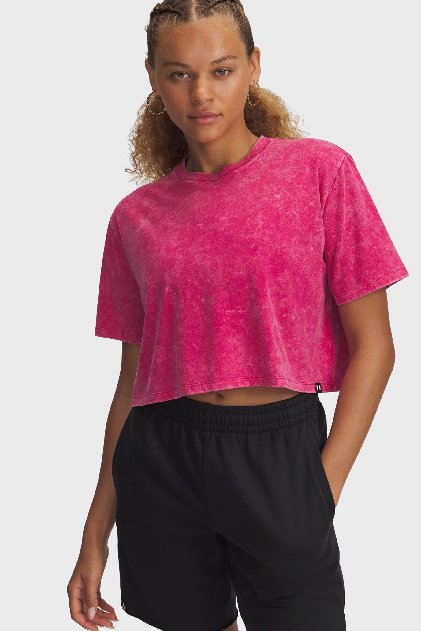Женская малиновая футболка UA Rival Wash SS Малиновый S Under Armour 1389724-681 Женская малиновая футболка UA Rival Wash SS Малиновый S Under Armour 1389724-681