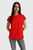 Женская красная футболка STRIPE SLV C-NK CAP SLEEVE