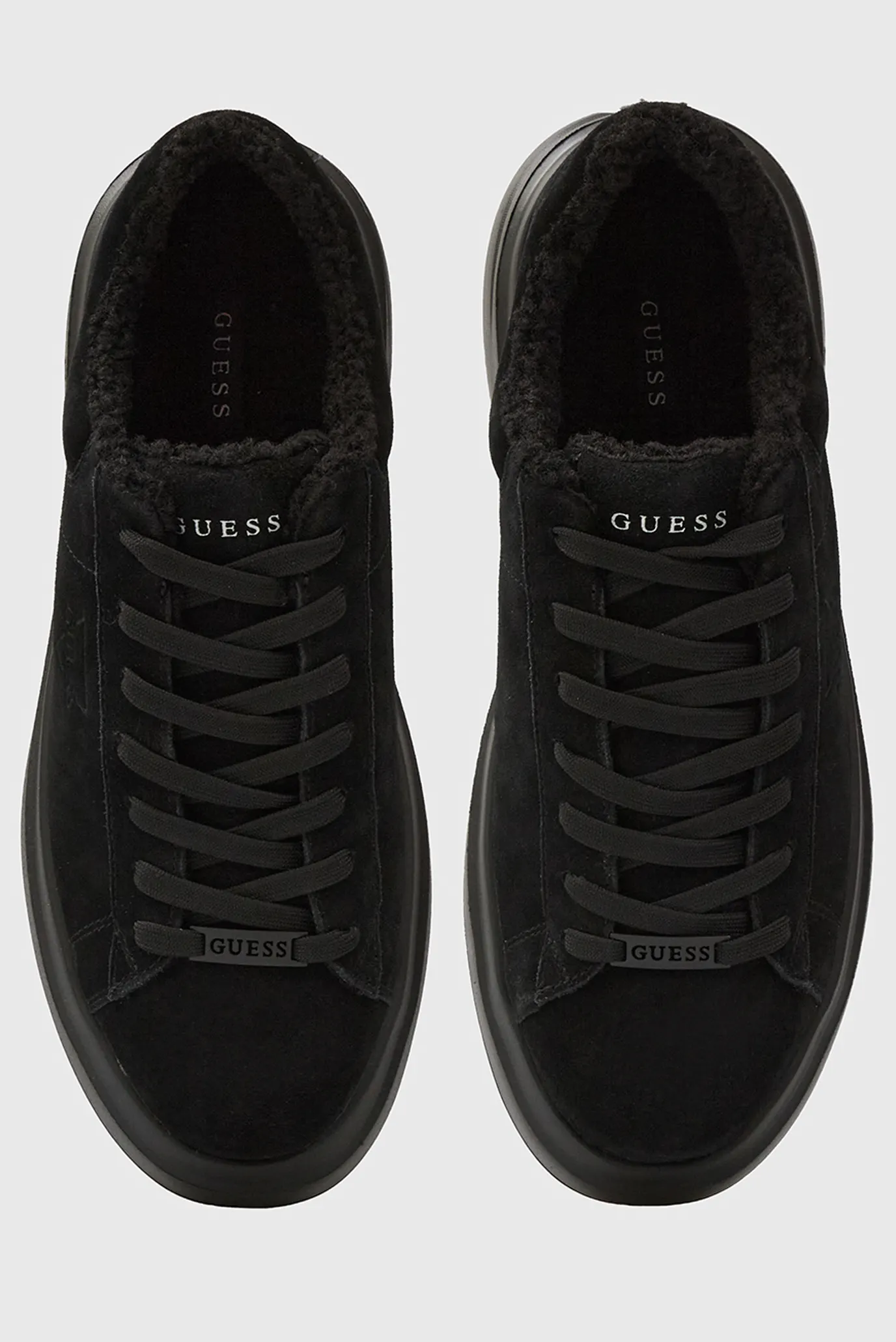 Мужские черные замшевые сникерсы ELBAN 4