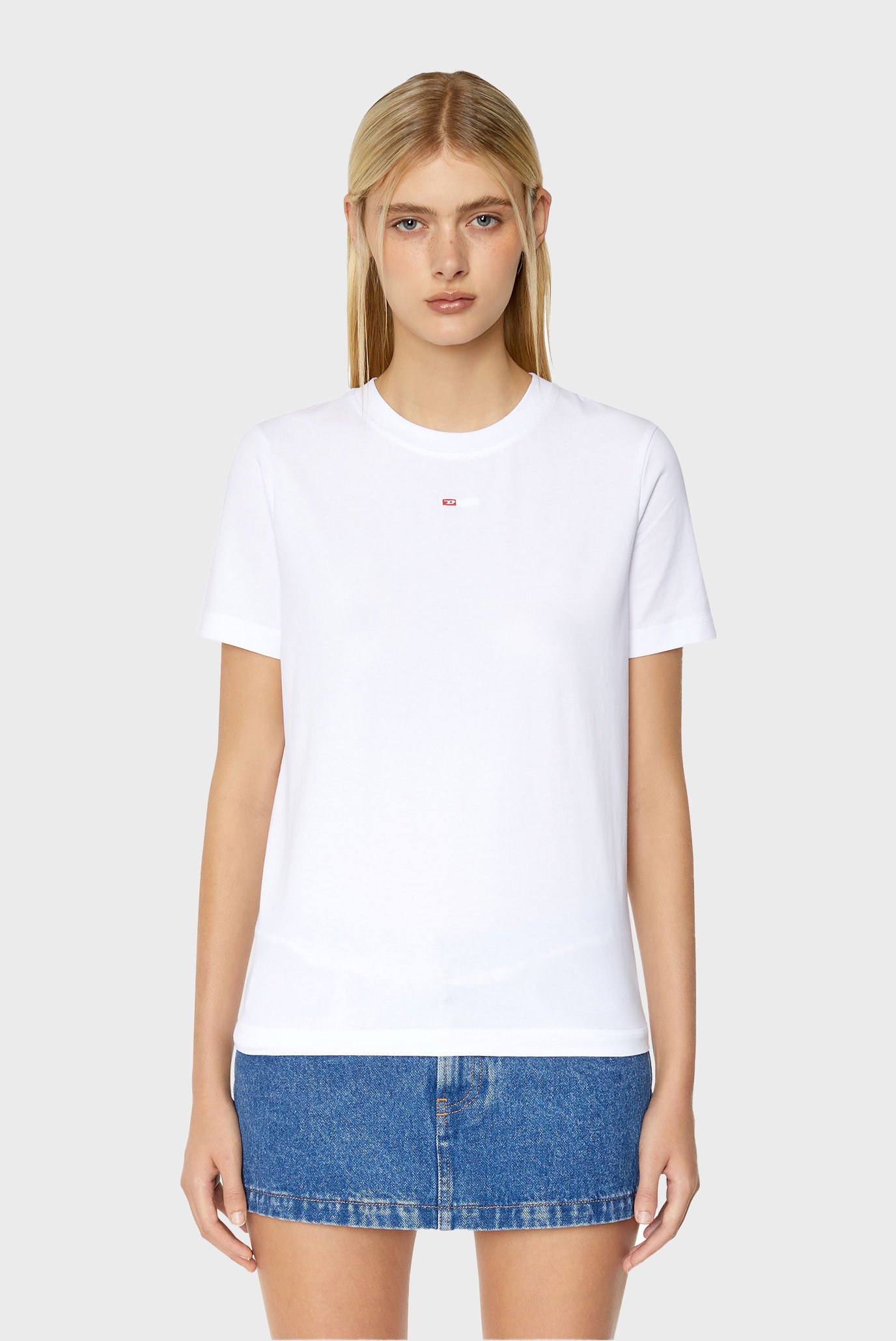 Женская белая футболка T-REG-MICRODIV 1
