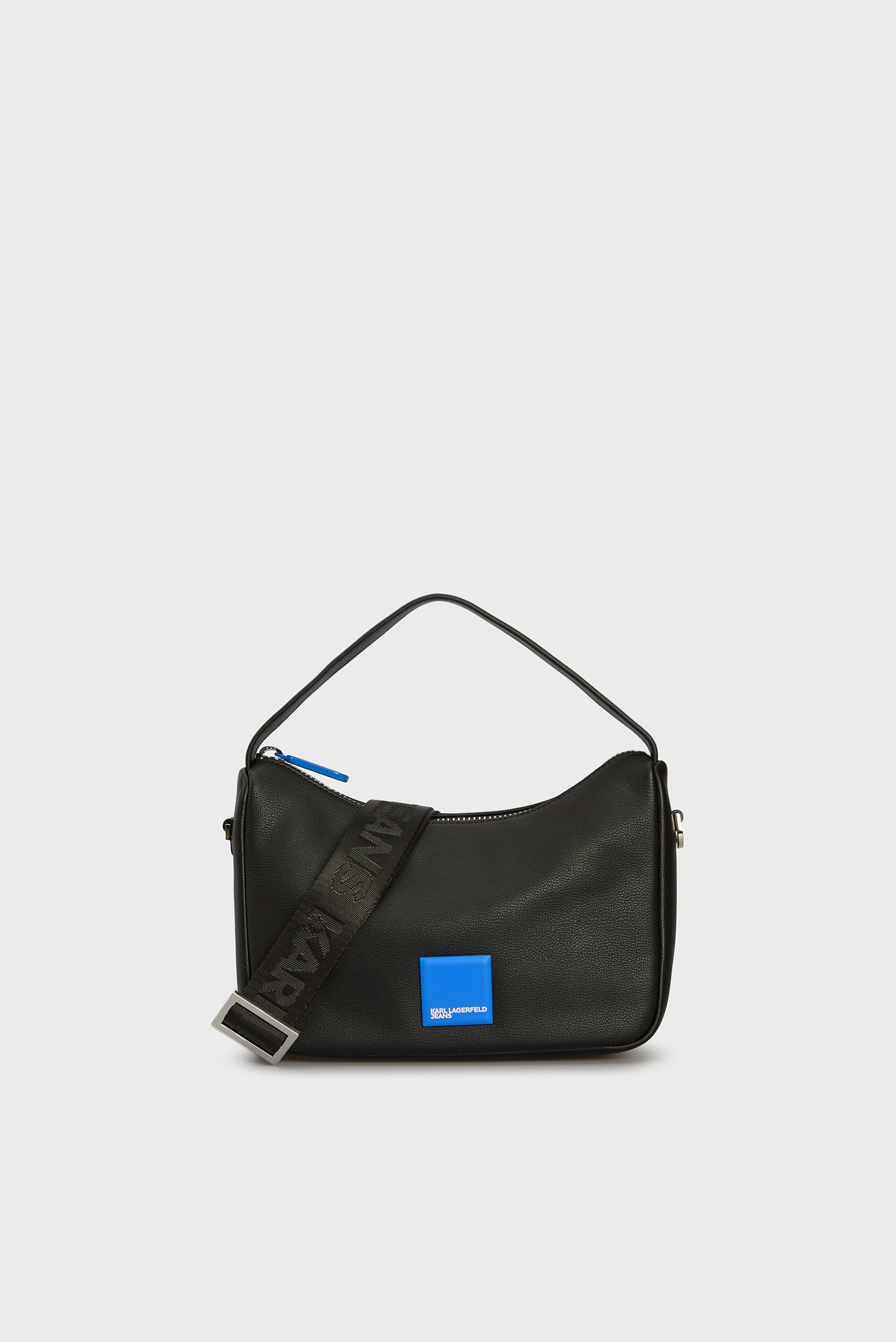 Женская черная сумка KLJ BOX LOGO SOFT CROSSBODY 1