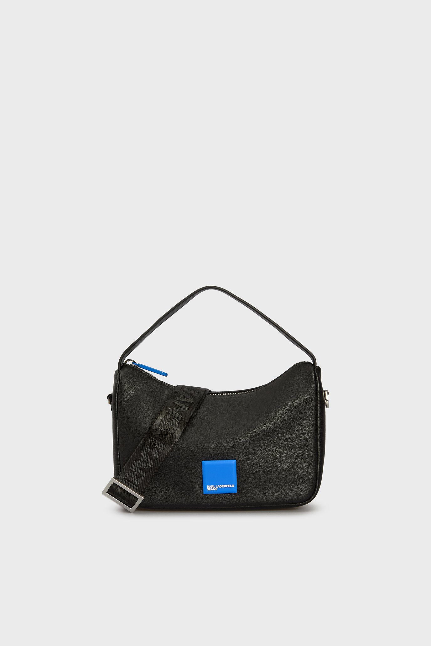 Жіноча чорна сумка KLJ BOX LOGO SOFT CROSSBODY 1