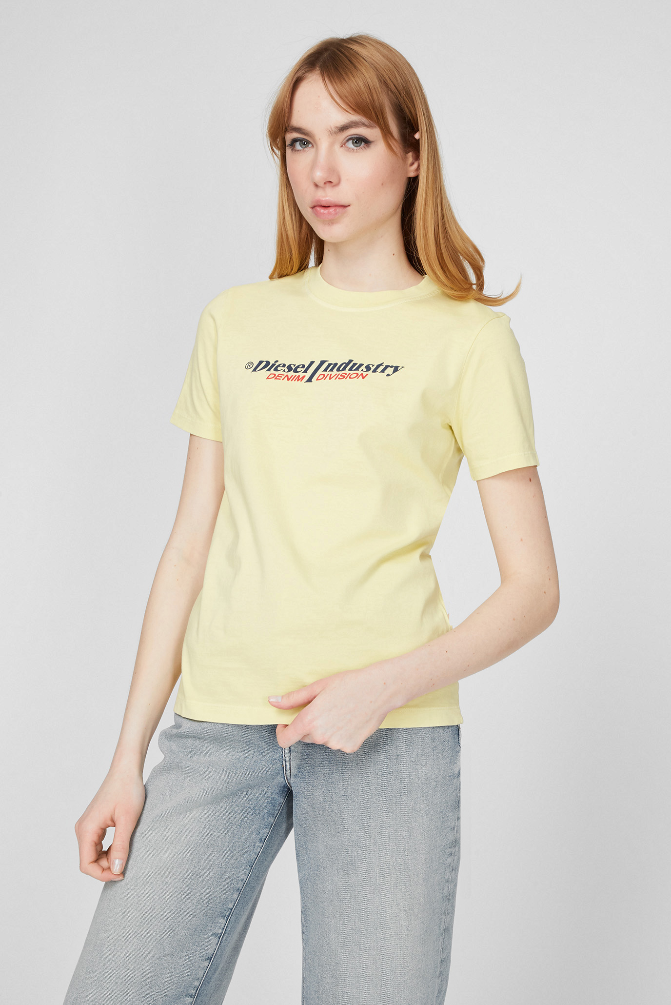 Жіноча жовта футболка T-REG-IND 1