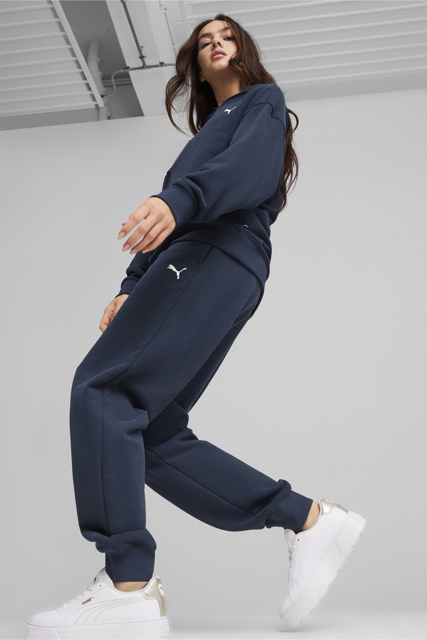 Женский темно-синий спортивный костюм (худи, брюки) Loungewear Women's Track Suit 1