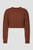 Женский коричневый шерстяной свитер