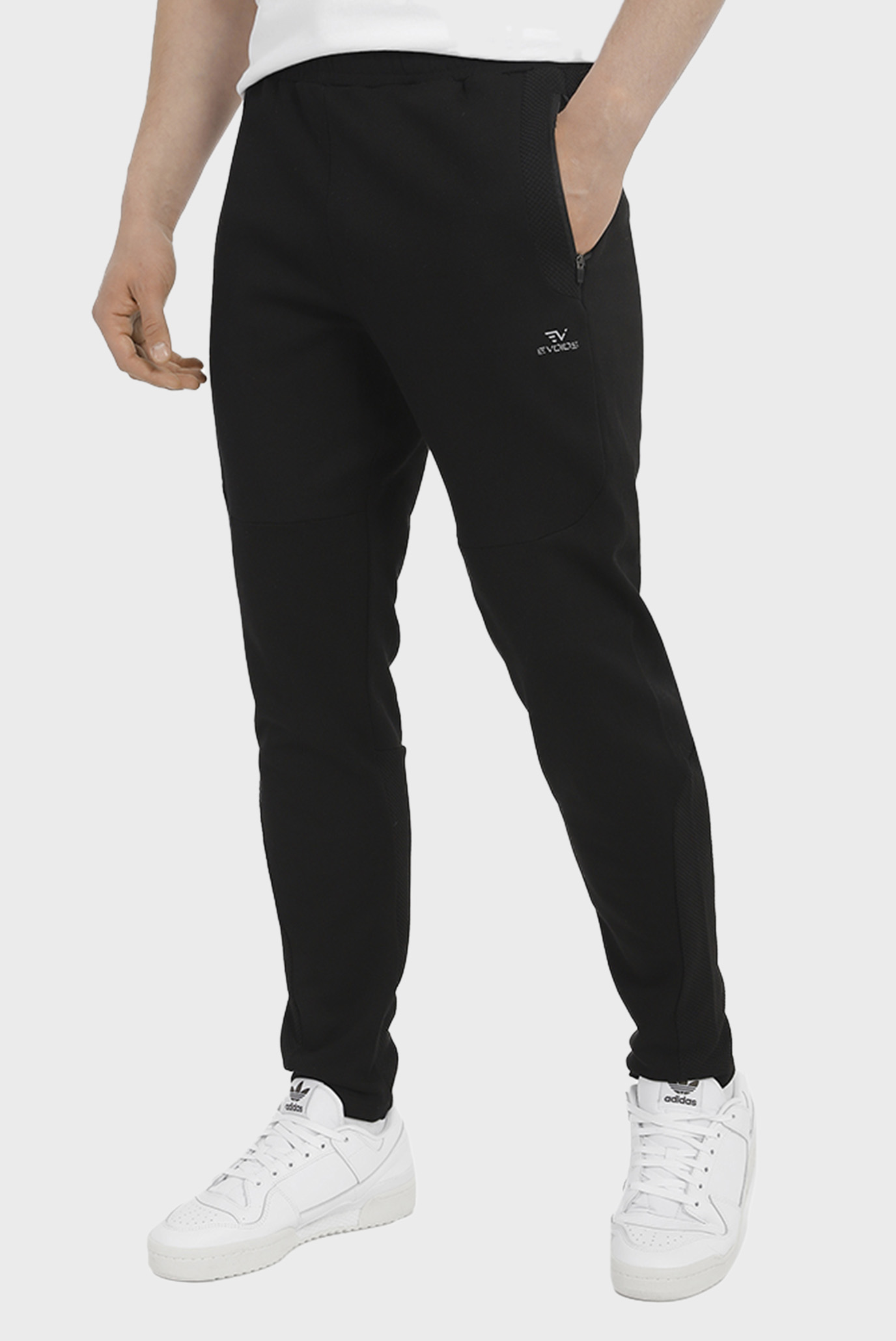 Чоловічі чорні спортивні штани Calis 1