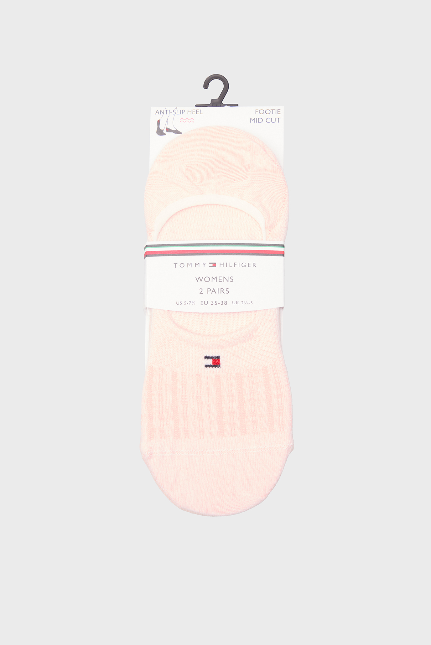 Женские розовые следы (2 пары) MID CUT Розовый 39-42 Tommy Hilfiger 701232981 Женские розовые следы (2 пары) MID CUT Розовый 39-42 Tommy Hilfiger 701232981