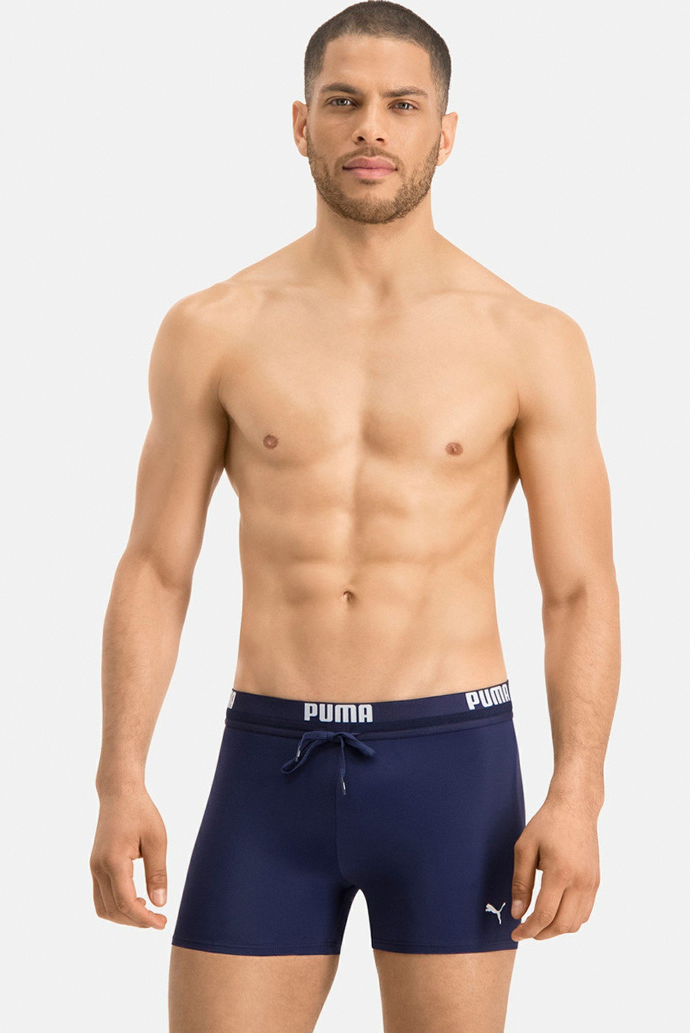 Мужские синие  плавки PUMA Swim Men Logo Swim Trunks 1