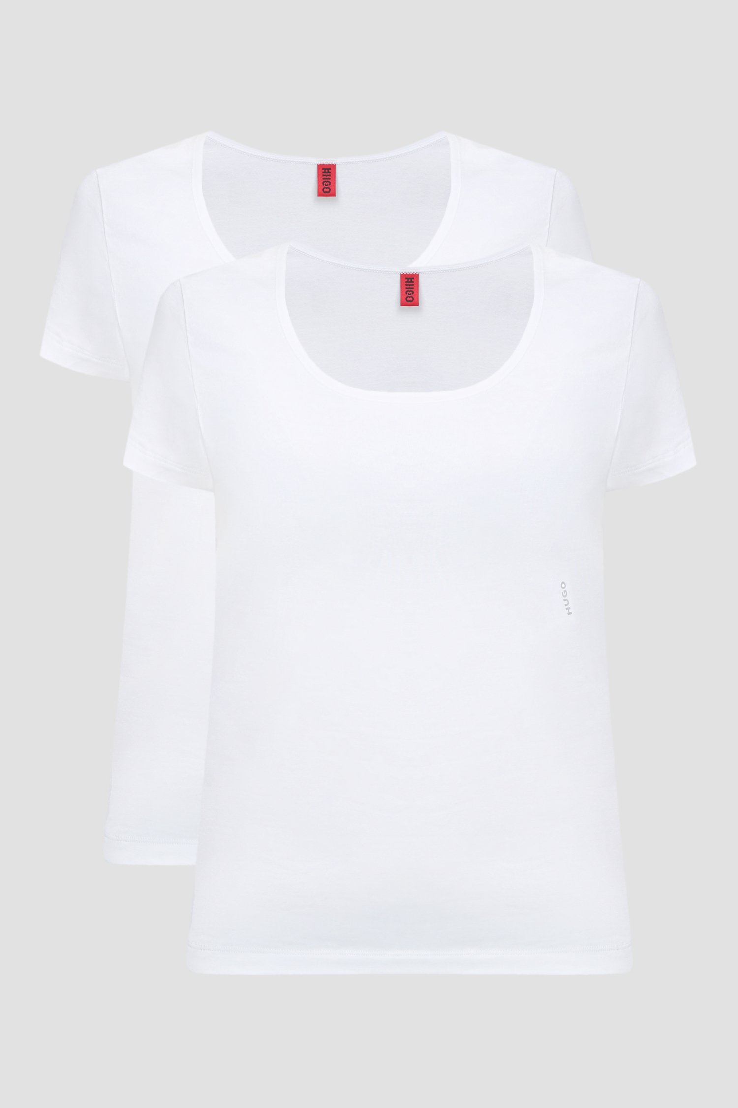 Женская белая футболка (2 шт) 1