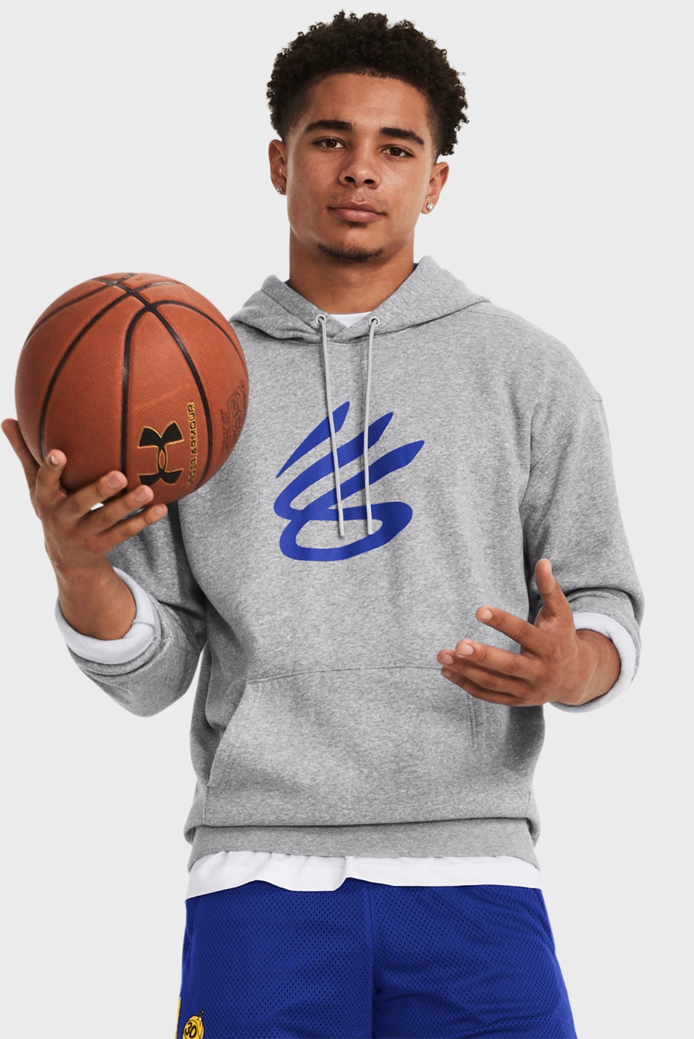 Мужское серое худи Curry Splash Hoodie 1