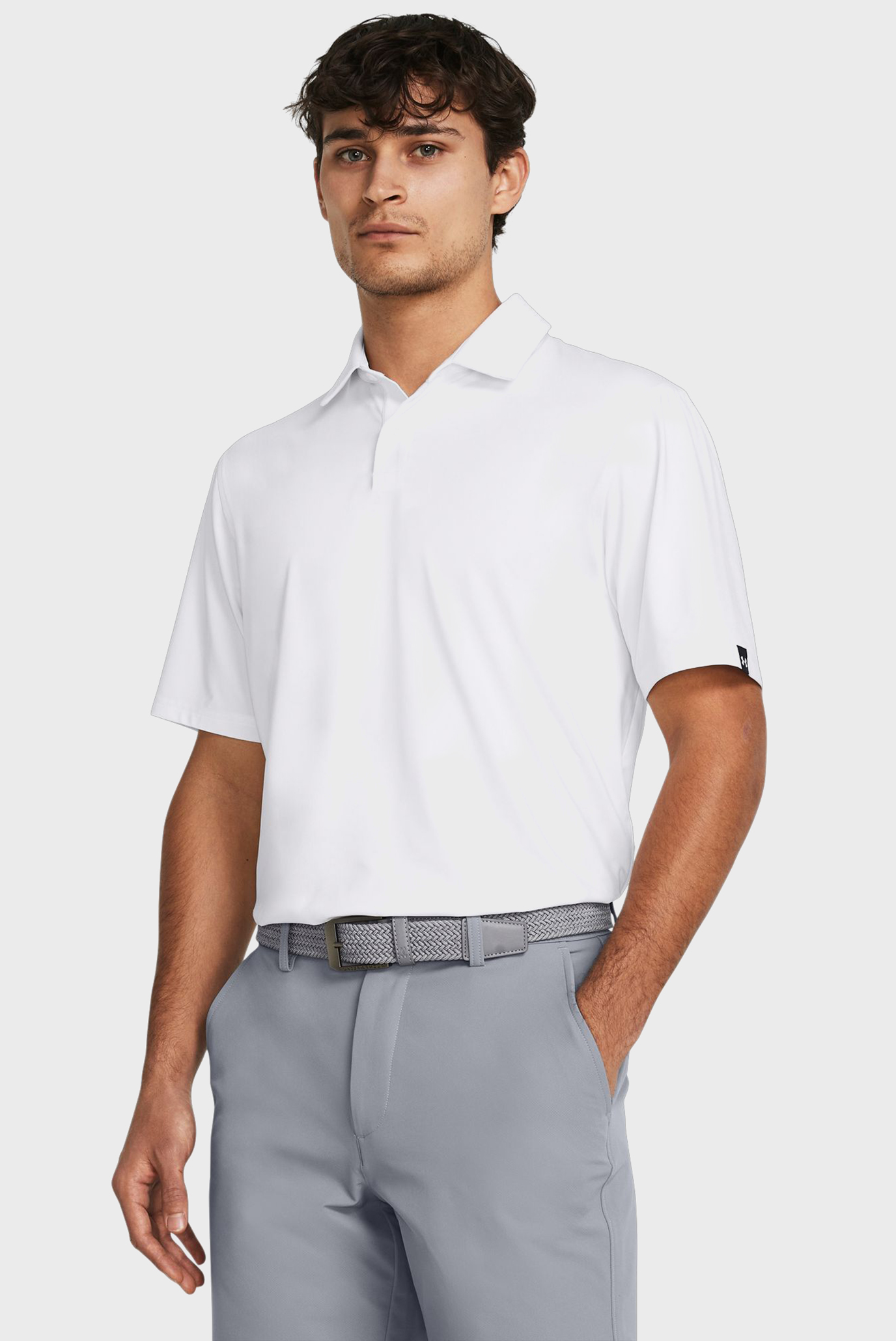 Мужское белое поло UA T2G Polo LB Белый XXL Under Armour 1383255-100 Мужское белое поло UA T2G Polo LB Белый XXL Under Armour 1383255-100