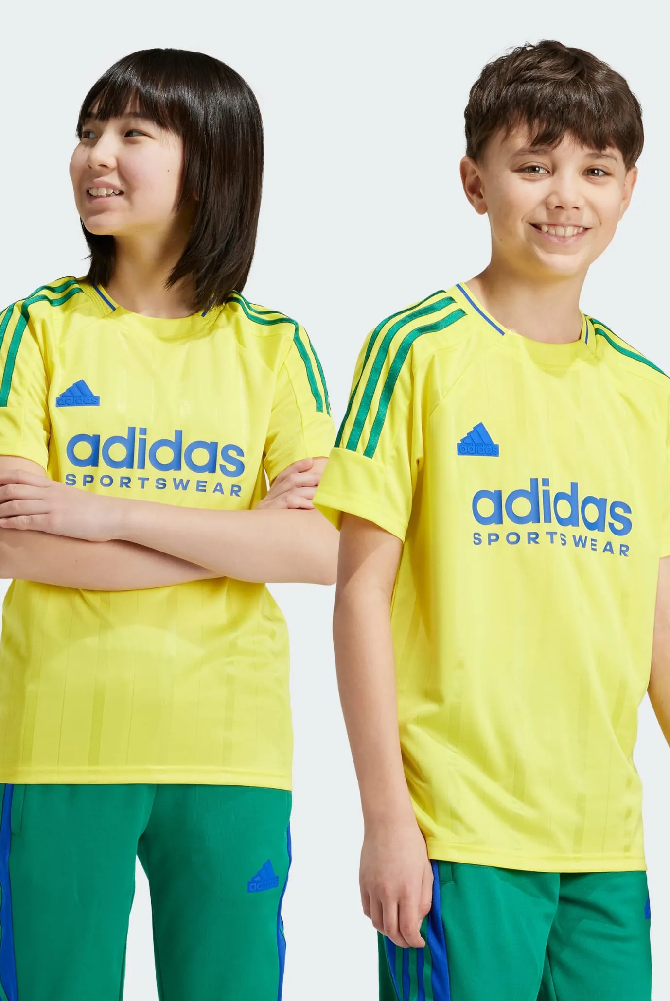 Детская желтая футболка Tiro Nations Pack Kids 2