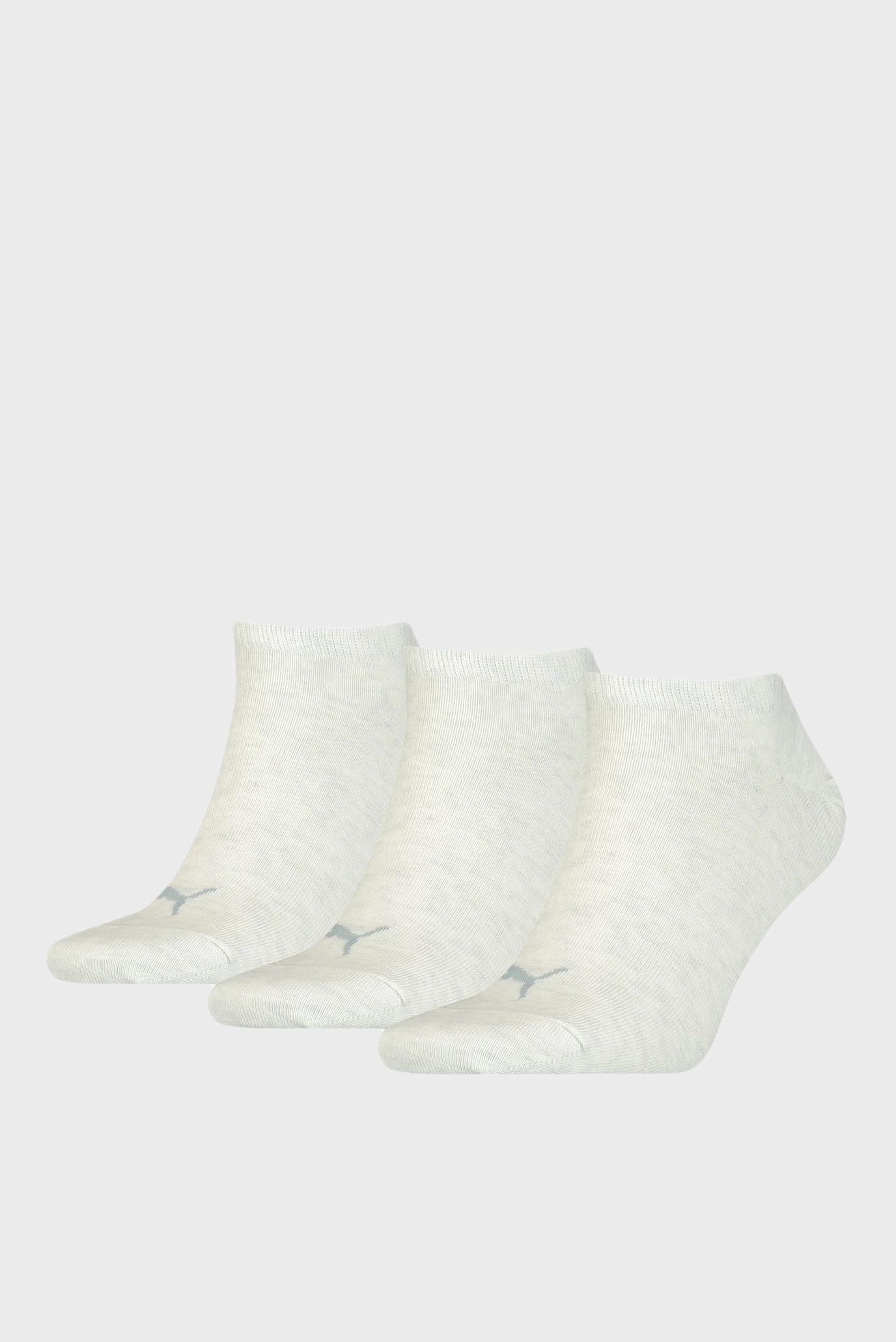 Бежевые носки (3 пары) PUMA UNISEX SNEAKER PLAIN 1