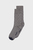 Чоловічі сірі шкарпетки в горошок
