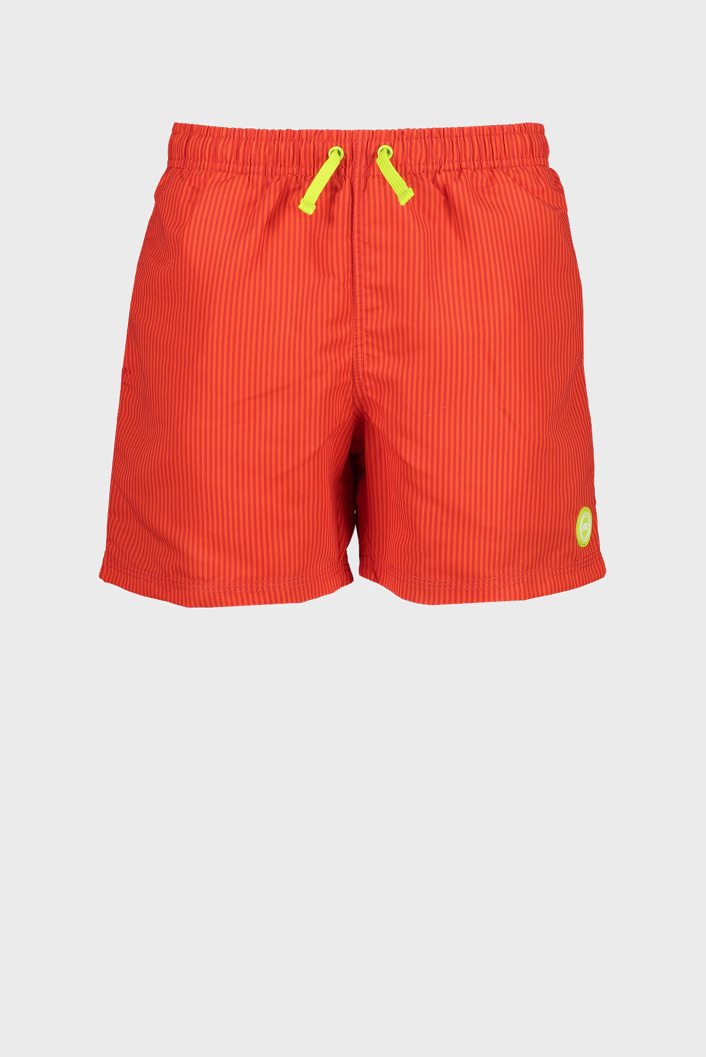 Детские оранжевые плавательные шорты в полоску 1