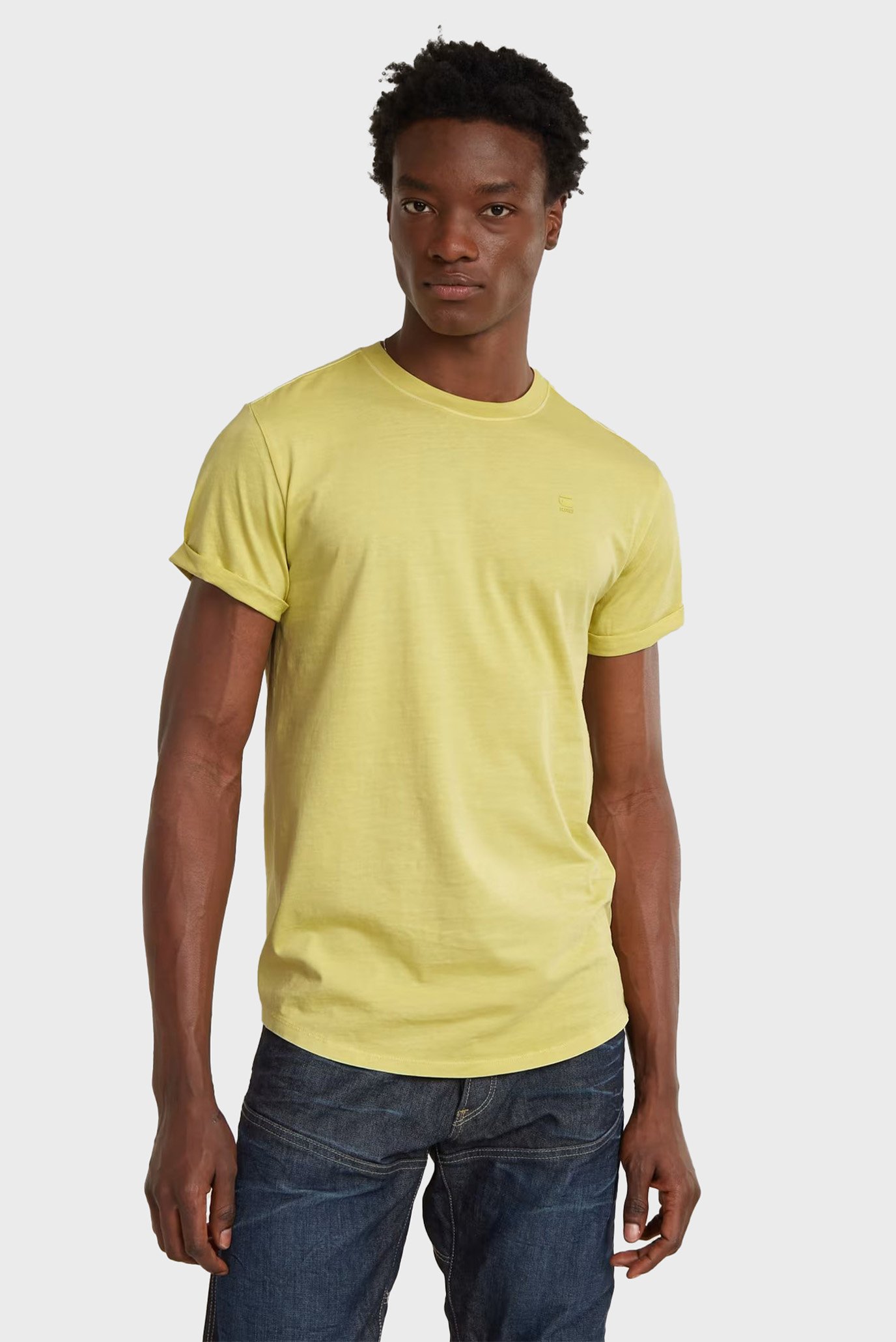 Мужская желтая футболка Lash r t s/s 1