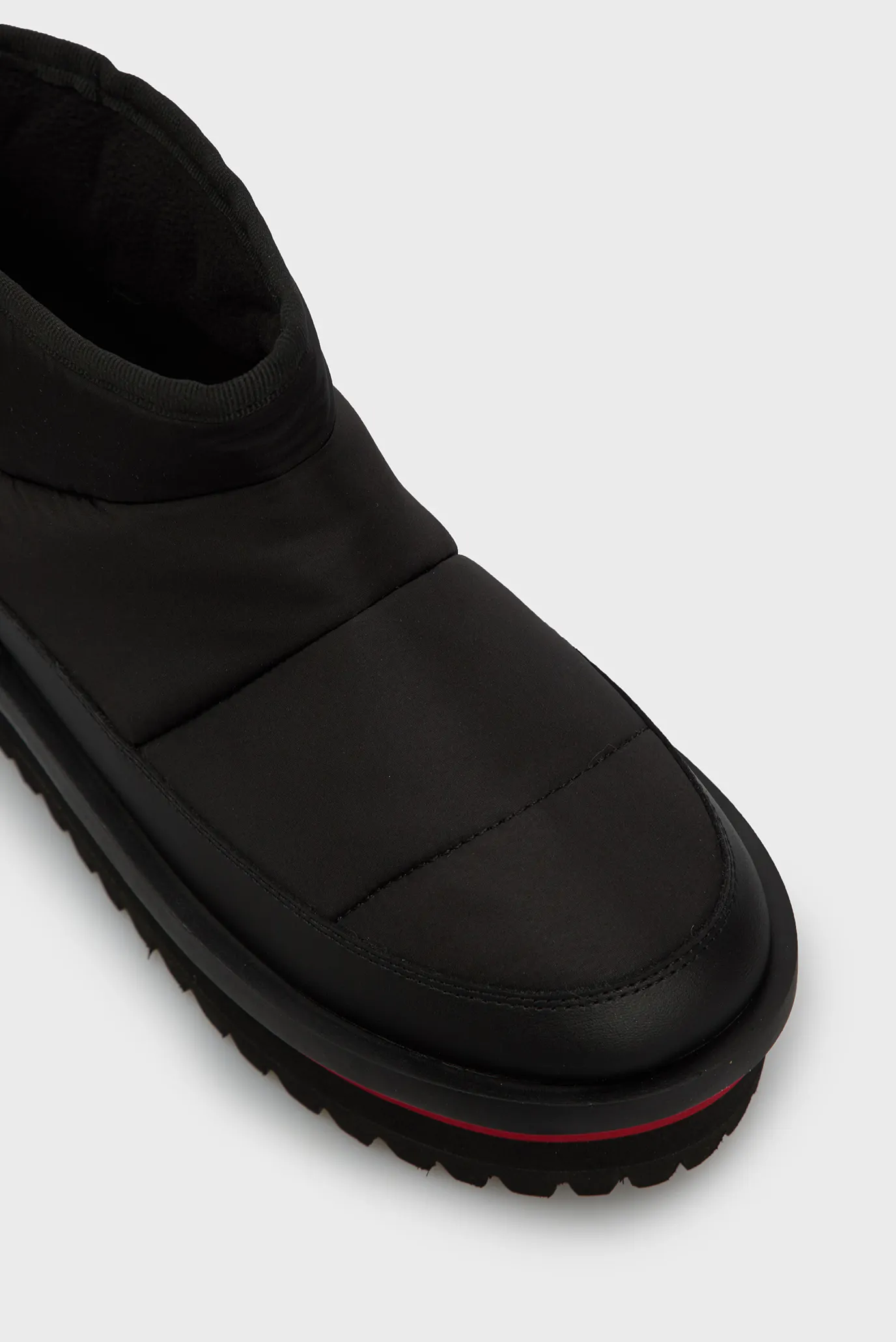 Женские черные дутики TJW NYLON FLATFORM BOOT 4