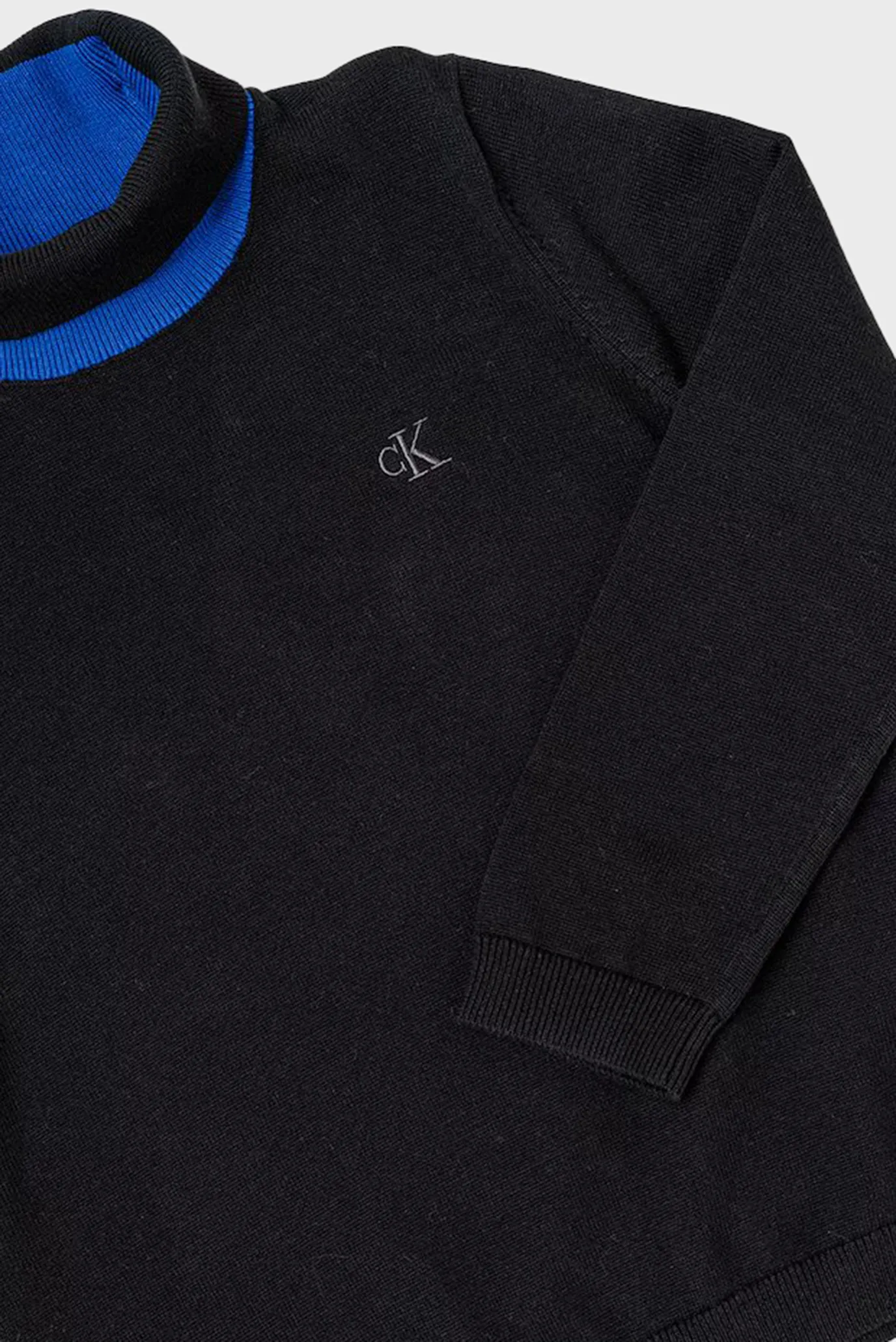 Детский черный гольф TURTLENECK RELAXED MONO SWEATER 3