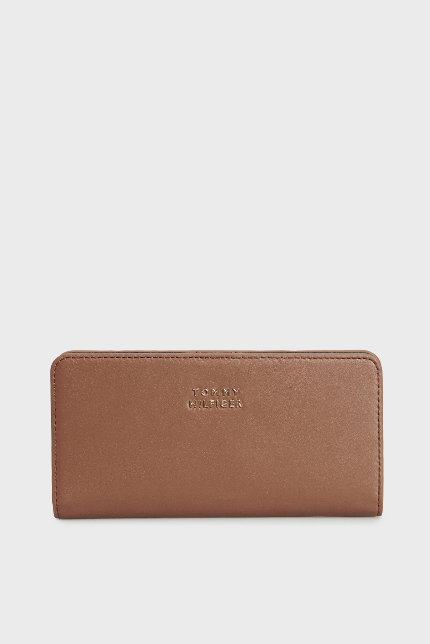 Жіночий коричневий шкіряний гаманець CASUAL CHIC 1