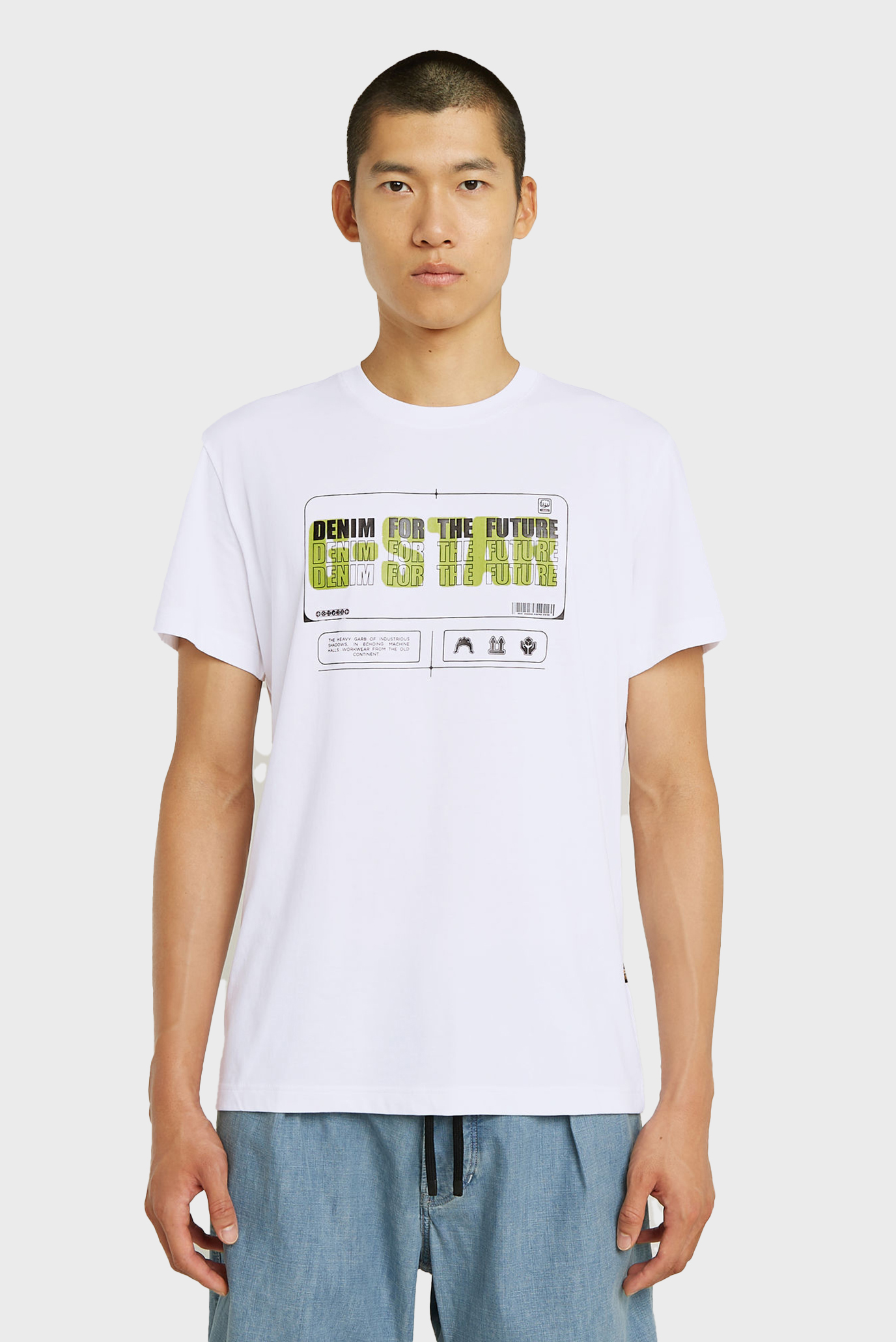 Мужская белая футболка Flyer Белый L G-Star RAW D26042,336 Мужская белая футболка Flyer Белый L G-Star RAW D26042,336