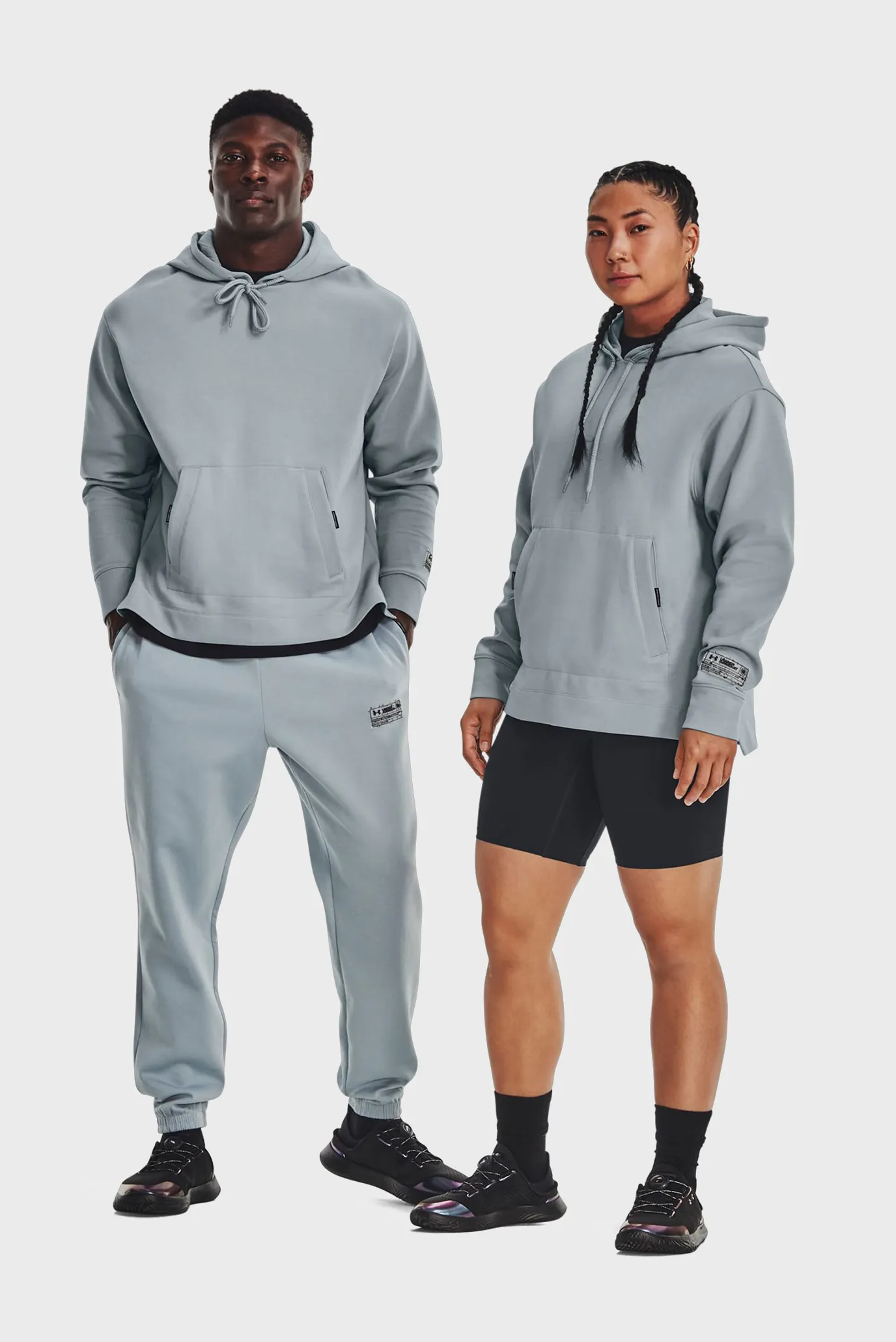 Сіре худі UA Summit Knit Hoodie (унісекс) 1