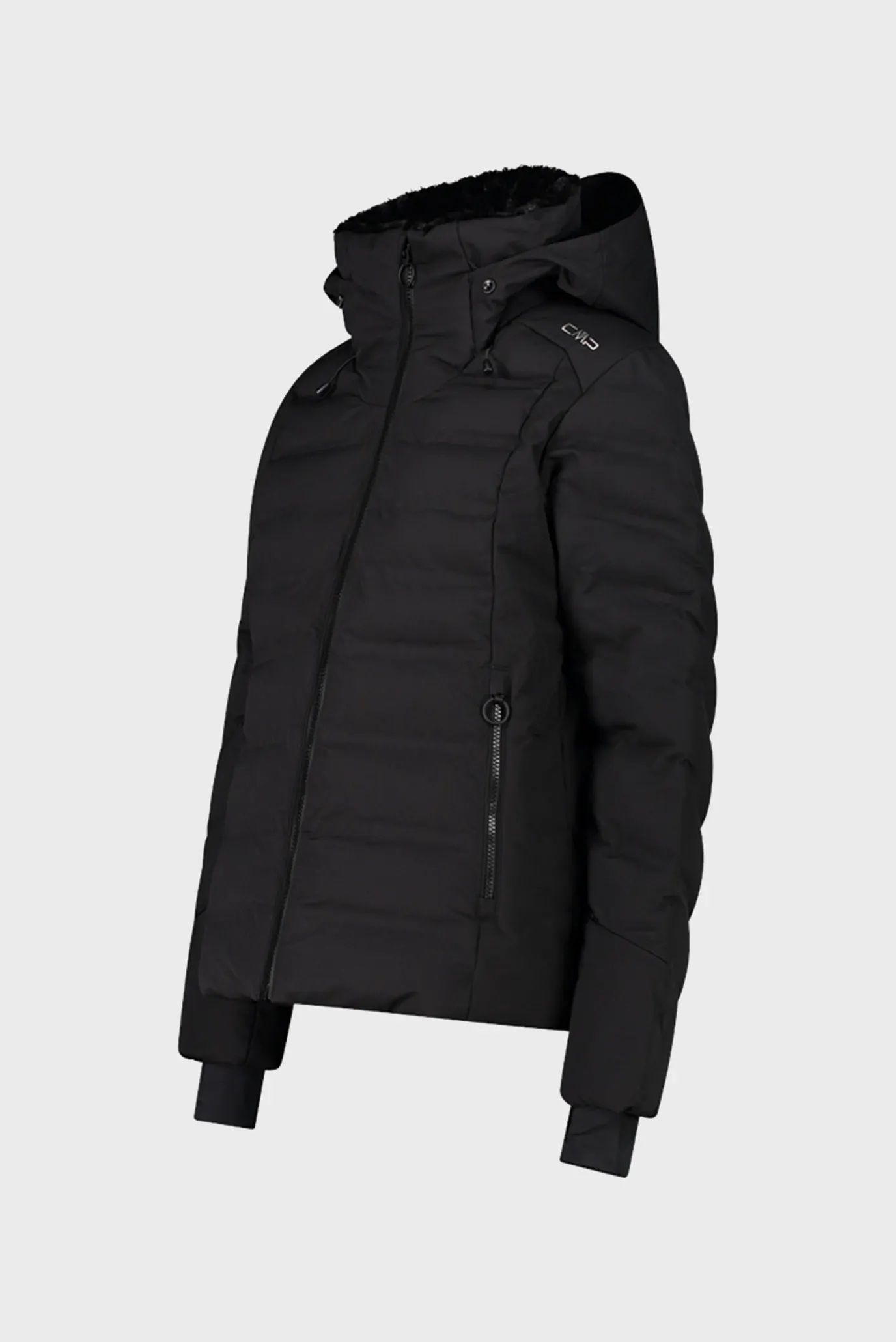 Жіноча чорна куртка FIX HOOD FEEL WARM 3
