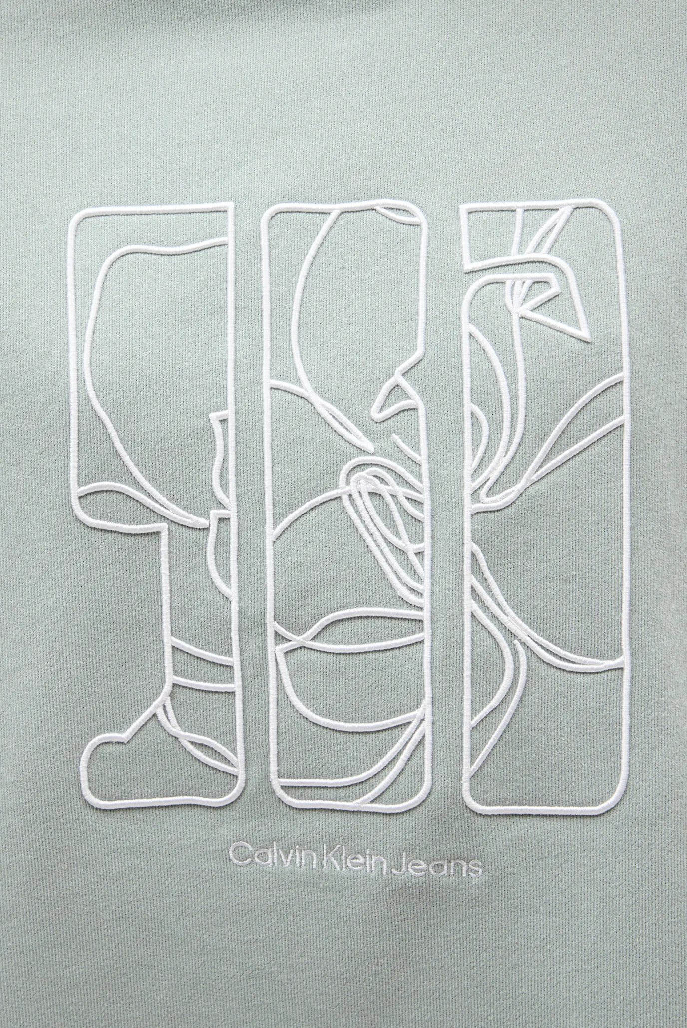 Жіночий м'ятний світшот EMBROIDERED AW OVERSIZED CN 5