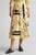 Женская желтая плиссированная юбка с узором LINE DRAWING PLEATED