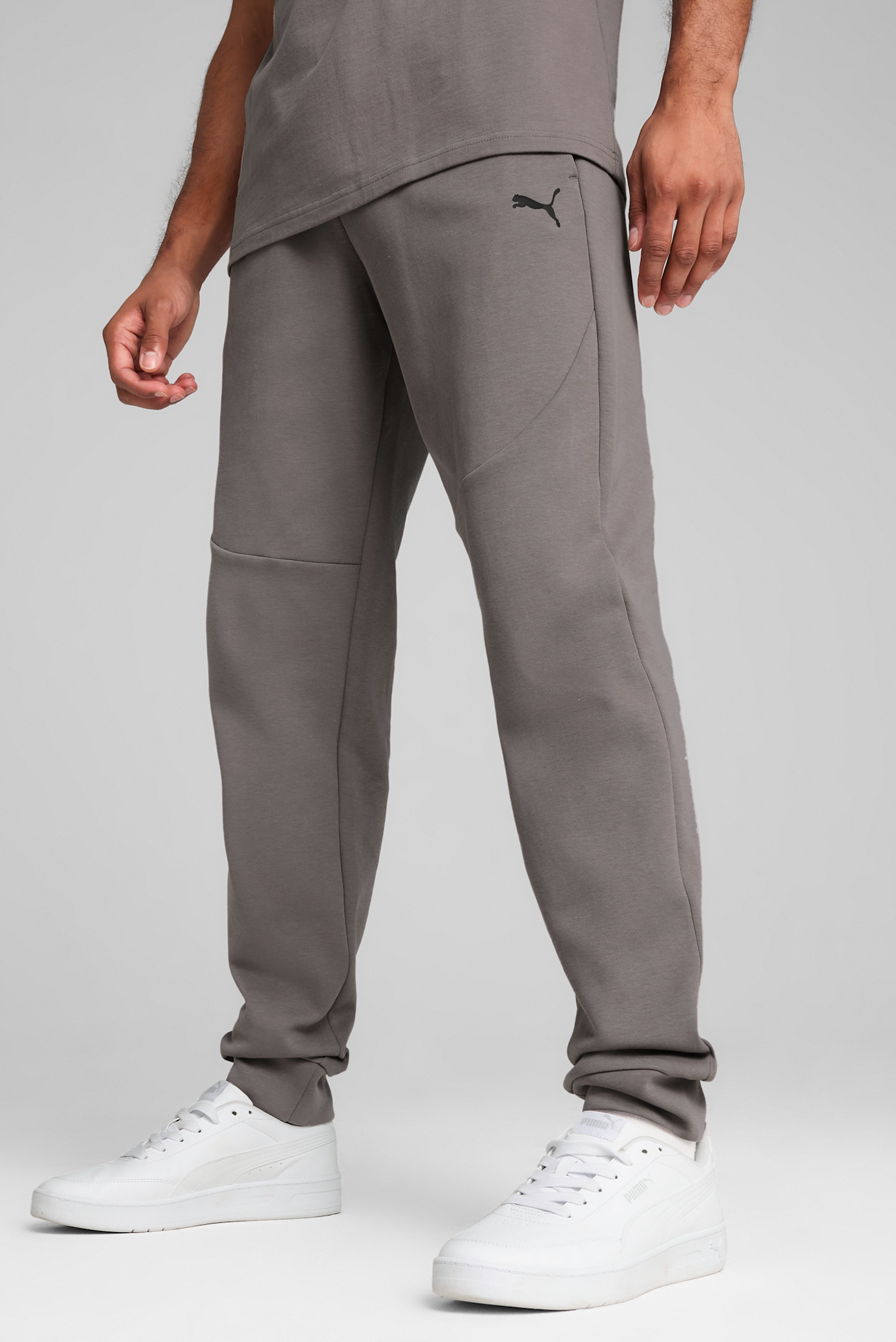 Мужские серые спортивные брюки PUMATECH Pants Men 1