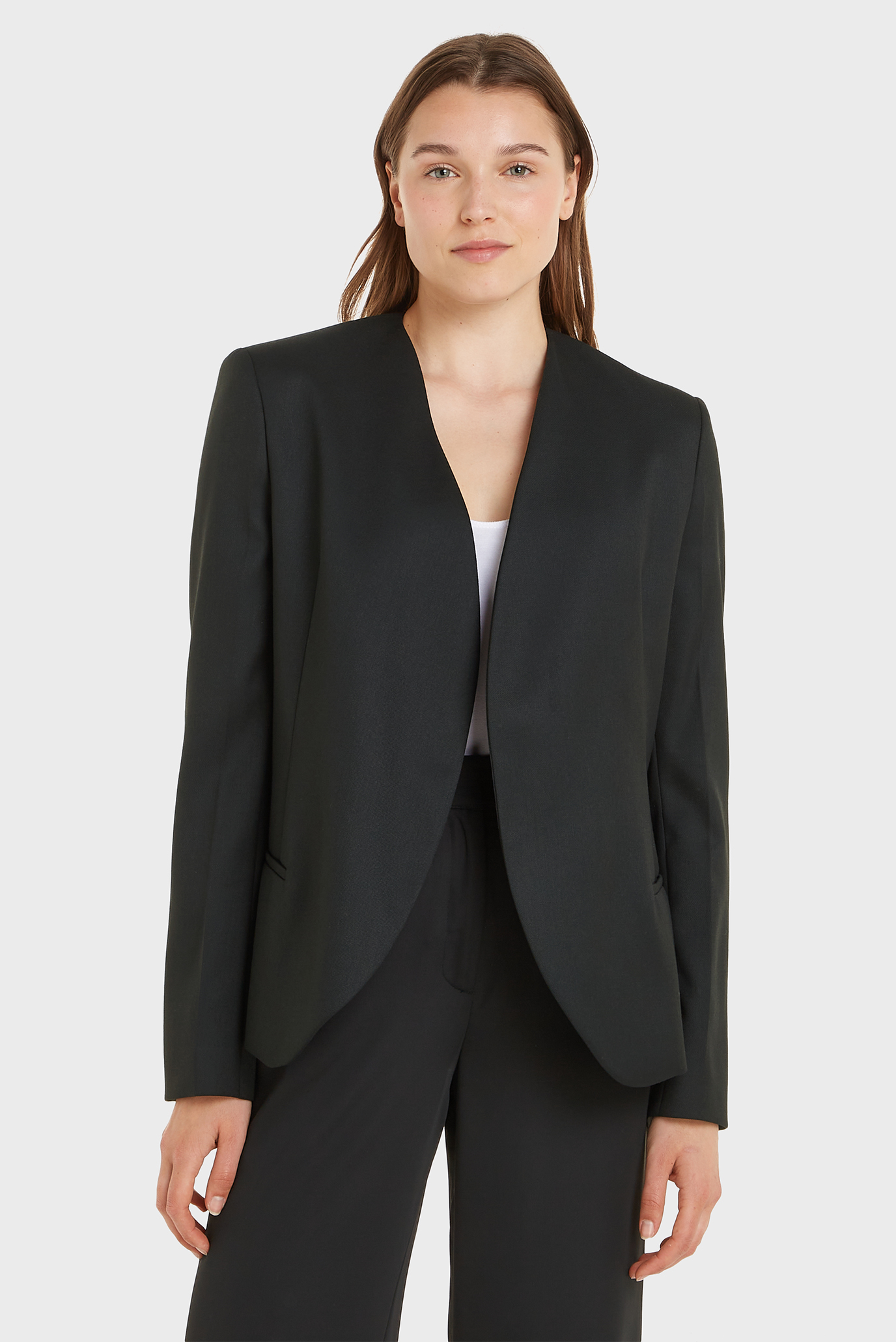 Женский черный жакет MODULAR TAILORED BLAZER Черный 36 Calvin Klein K20K206327 Женский черный жакет MODULAR TAILORED BLAZER Черный 36 Calvin Klein K20K206327