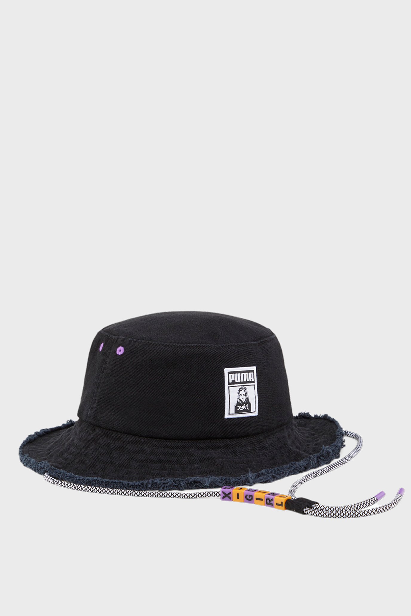 Женская черная панама PUMA x X-GIRL Bucket Hat 1