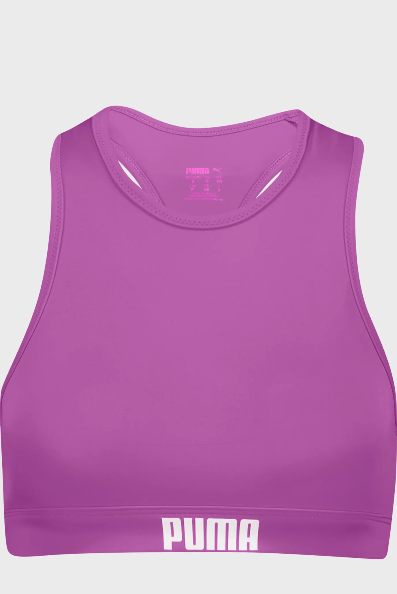 Жіночий фіолетовий топ від купальника PUMA Swim Women Racerback Swim Top 1