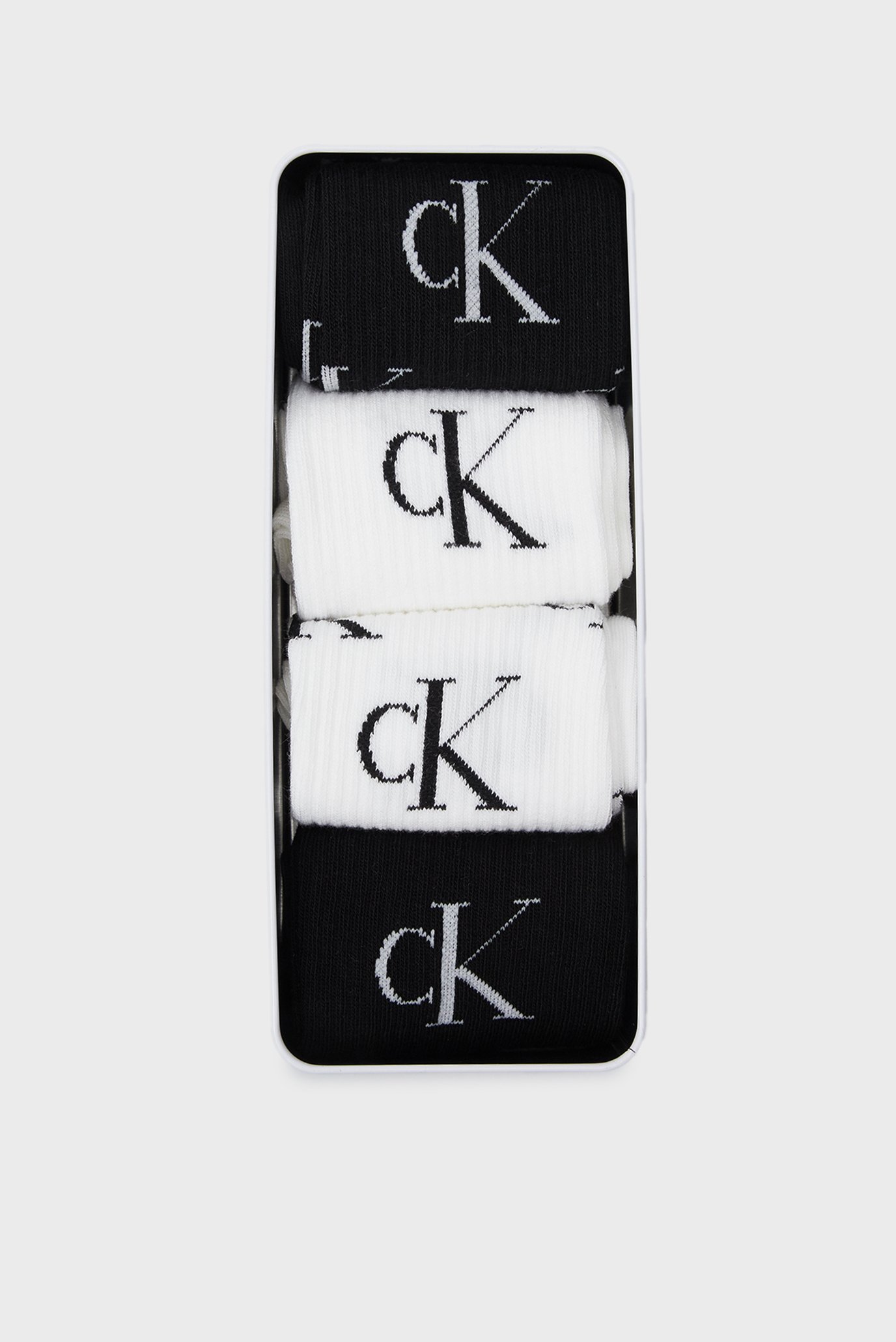 Жіночі шкарпетки (4 пари) CKJ WOMEN SOCK 4P GIFTBOX AOP LOGO 1