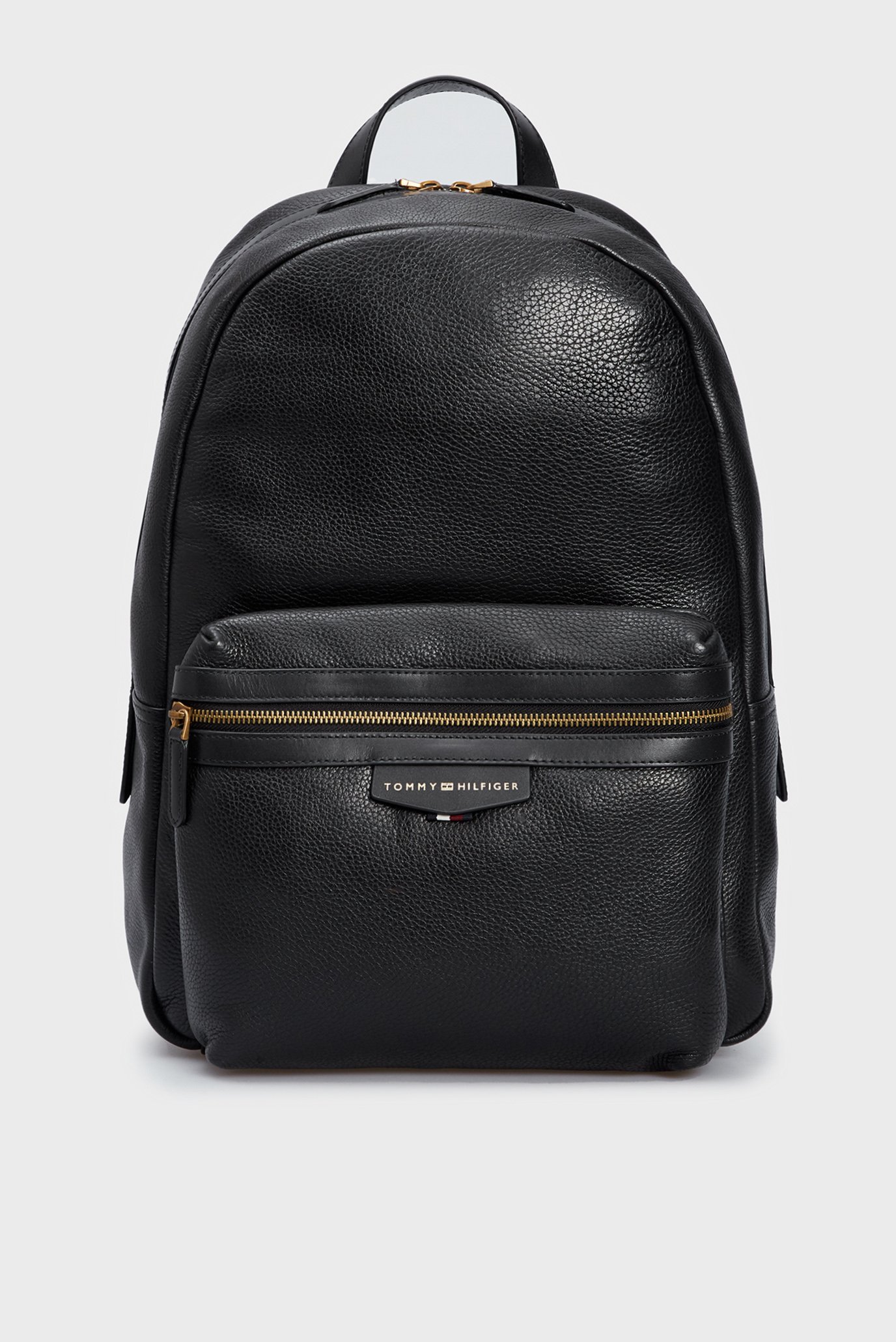 Мужской черный кожаный рюкзак Tommy Hilfiger AM0AM10280 — MD-Fashion