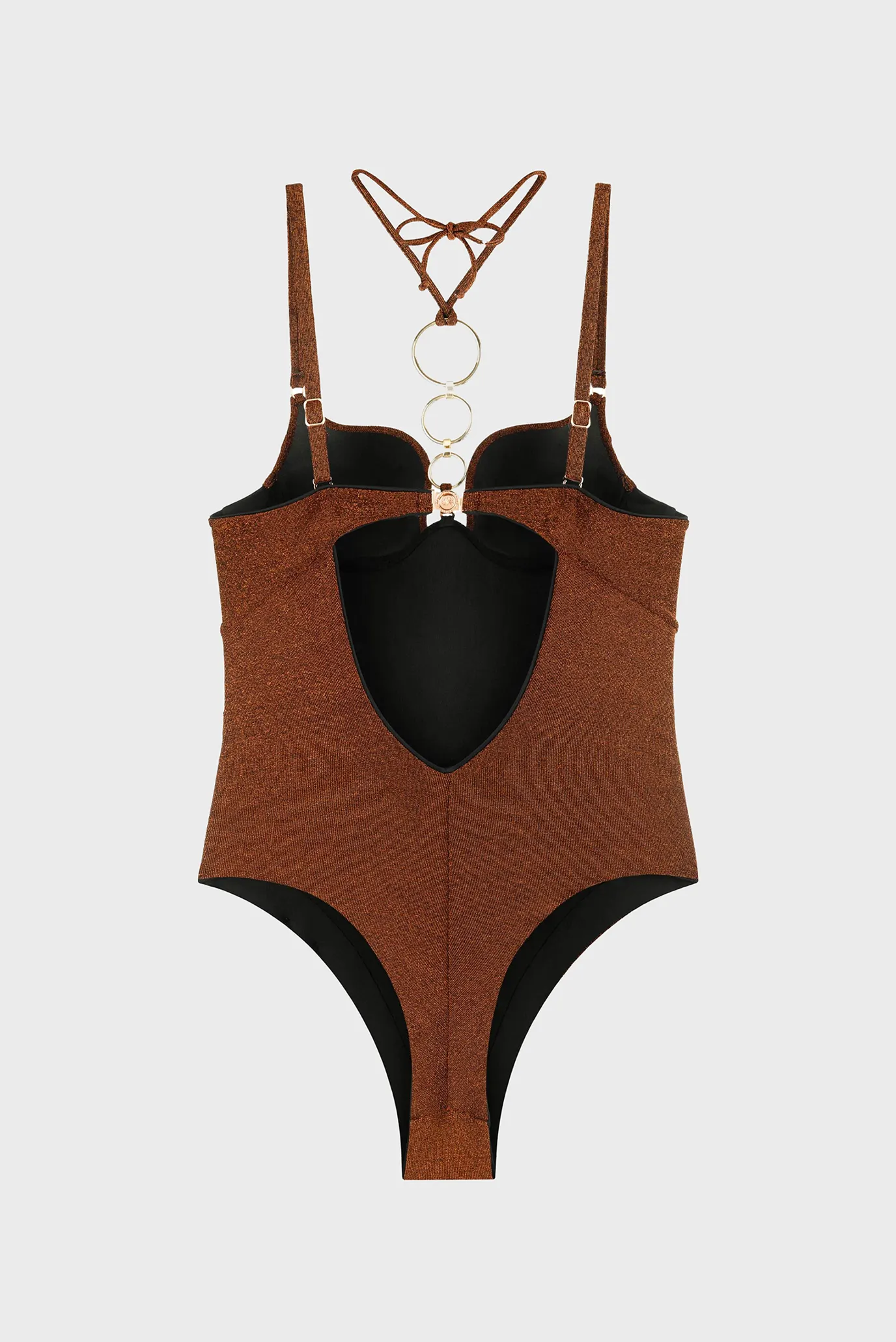 Женский коричневый купальник 2