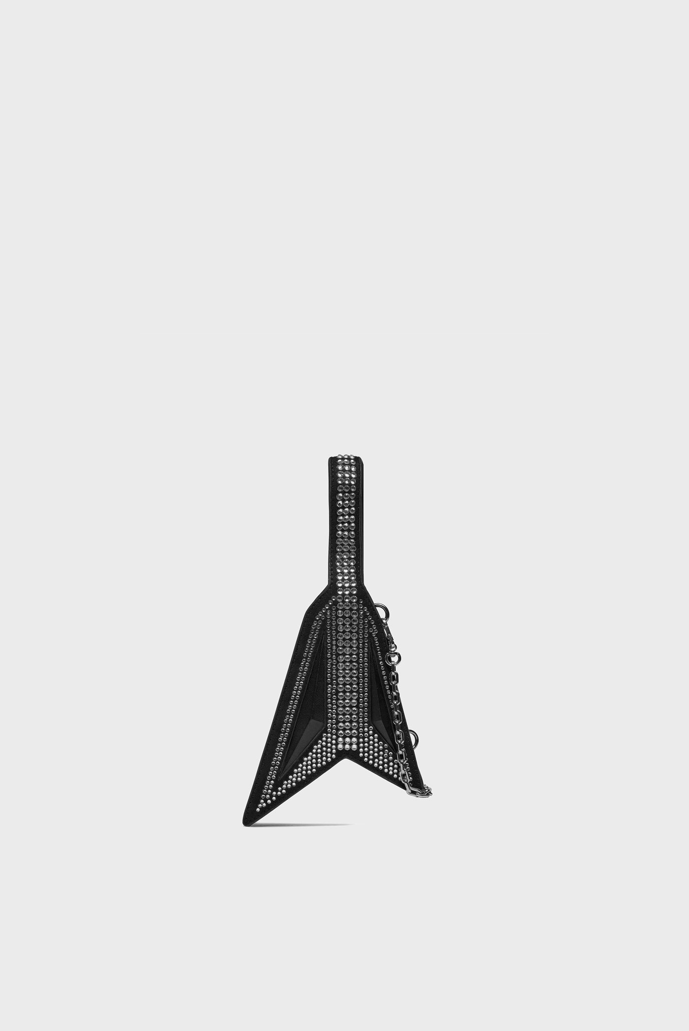 Женская черная кожаная сумка GUITAR CLUTCH Черный ONESIZE Karl Lagerfeld 236W3078 Женская черная кожаная сумка GUITAR CLUTCH Черный ONESIZE Karl Lagerfeld 236W3078
