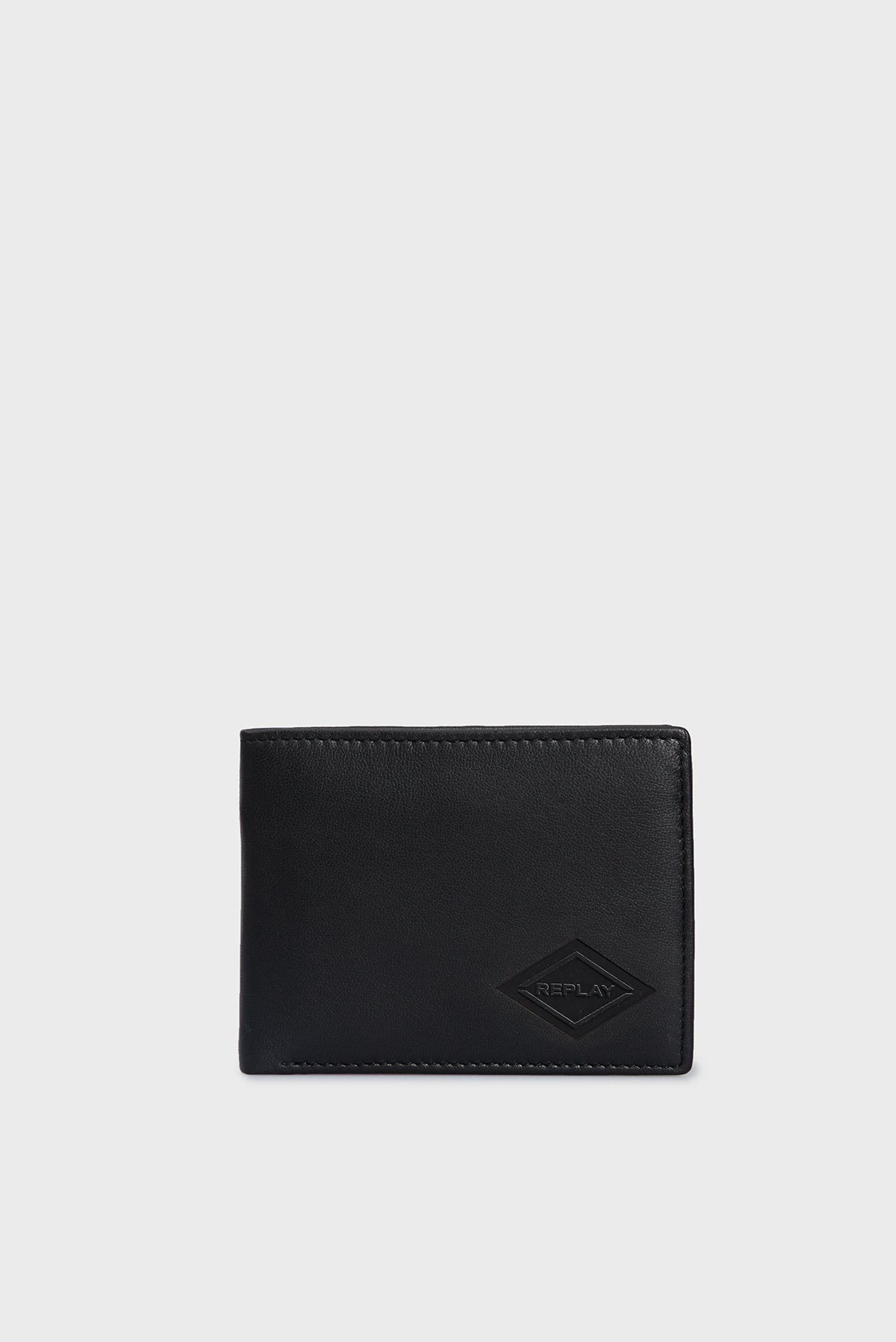 Чоловічий чорний шкіряний гаманець 1