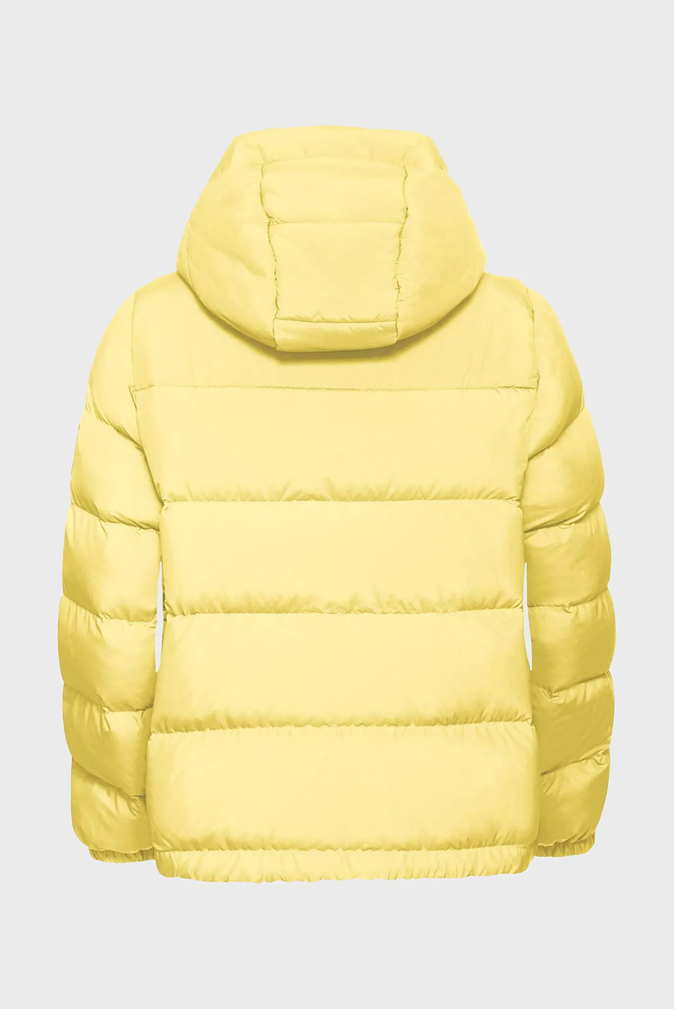 Женский желтый пуховик 7