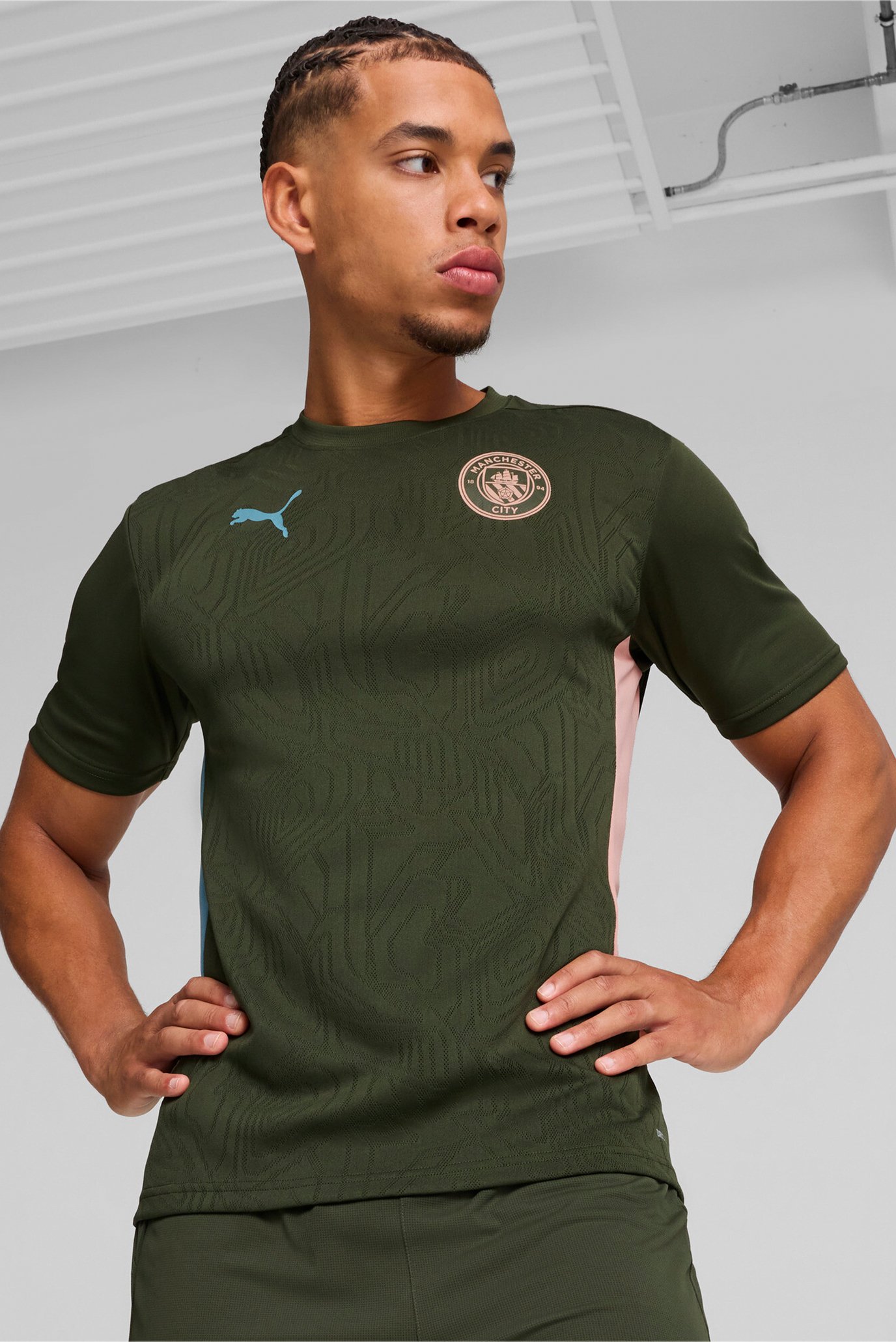 Чоловіча оливкова футболка Manchester City Training Jersey Men 1