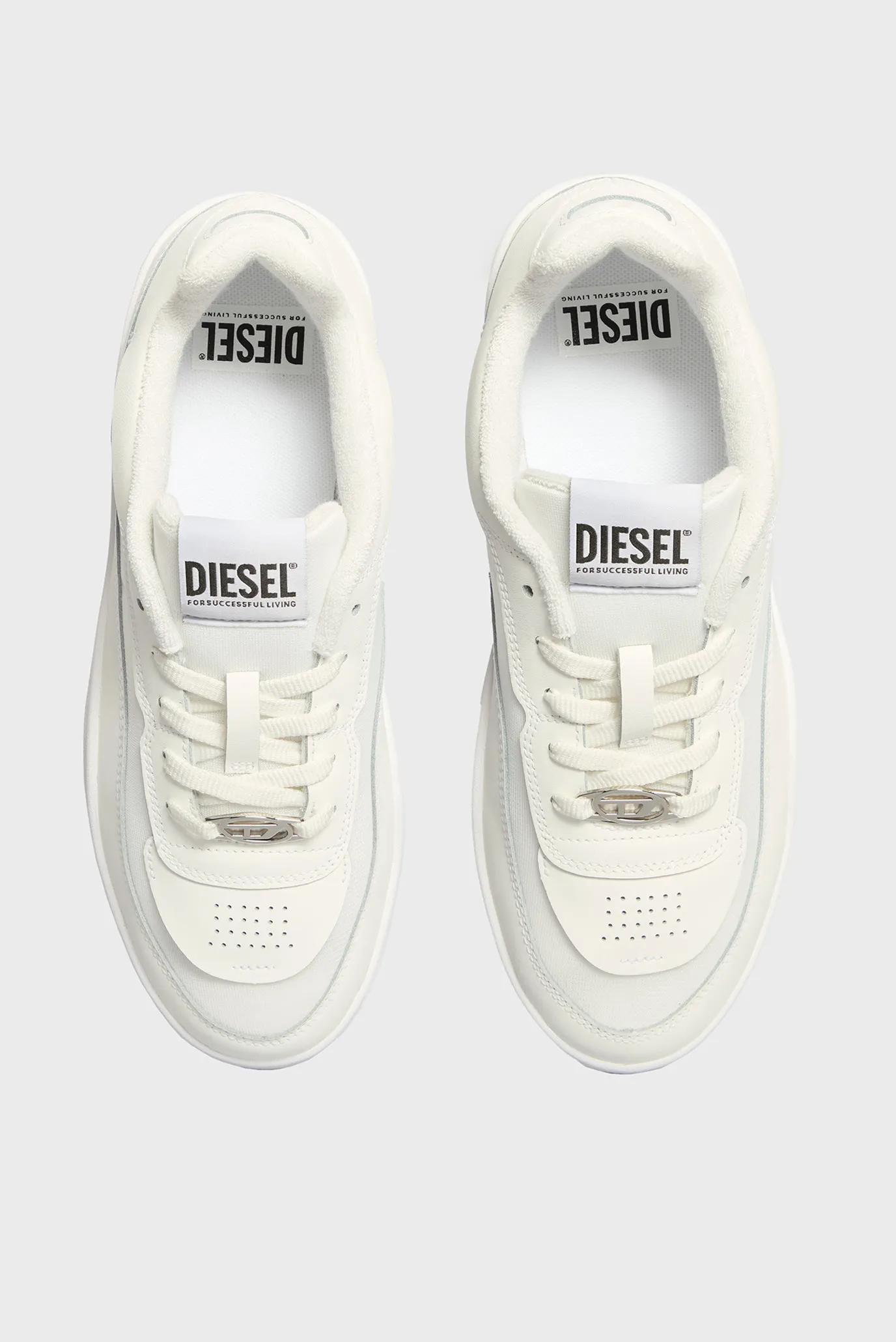 Чоловічі білі снікерси OVAL SKATE 4