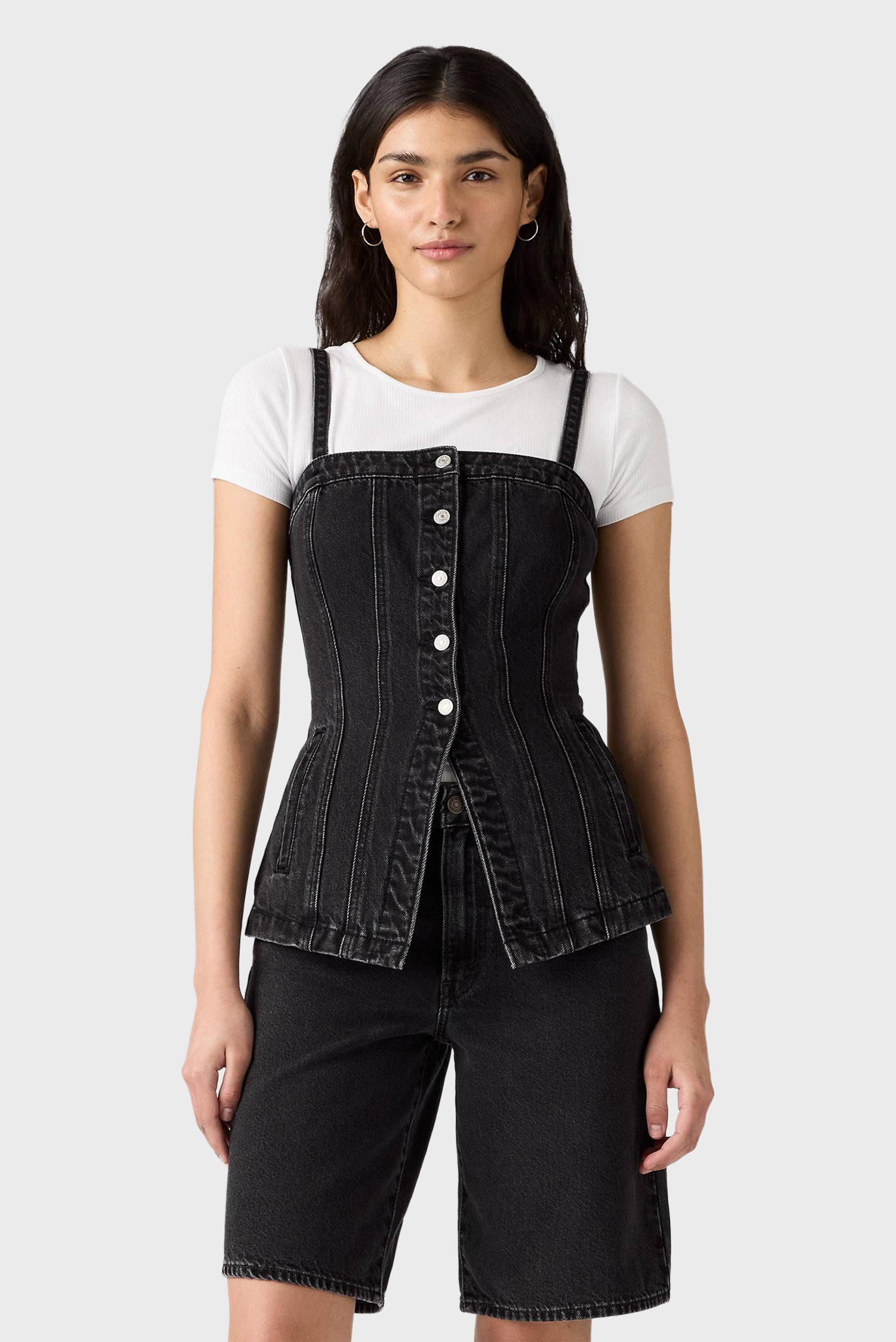 Женский черный джинсовый топ Черный S Levi’s® 003Z5;0000 Женский черный джинсовый топ Черный S Levi’s® 003Z5;0000