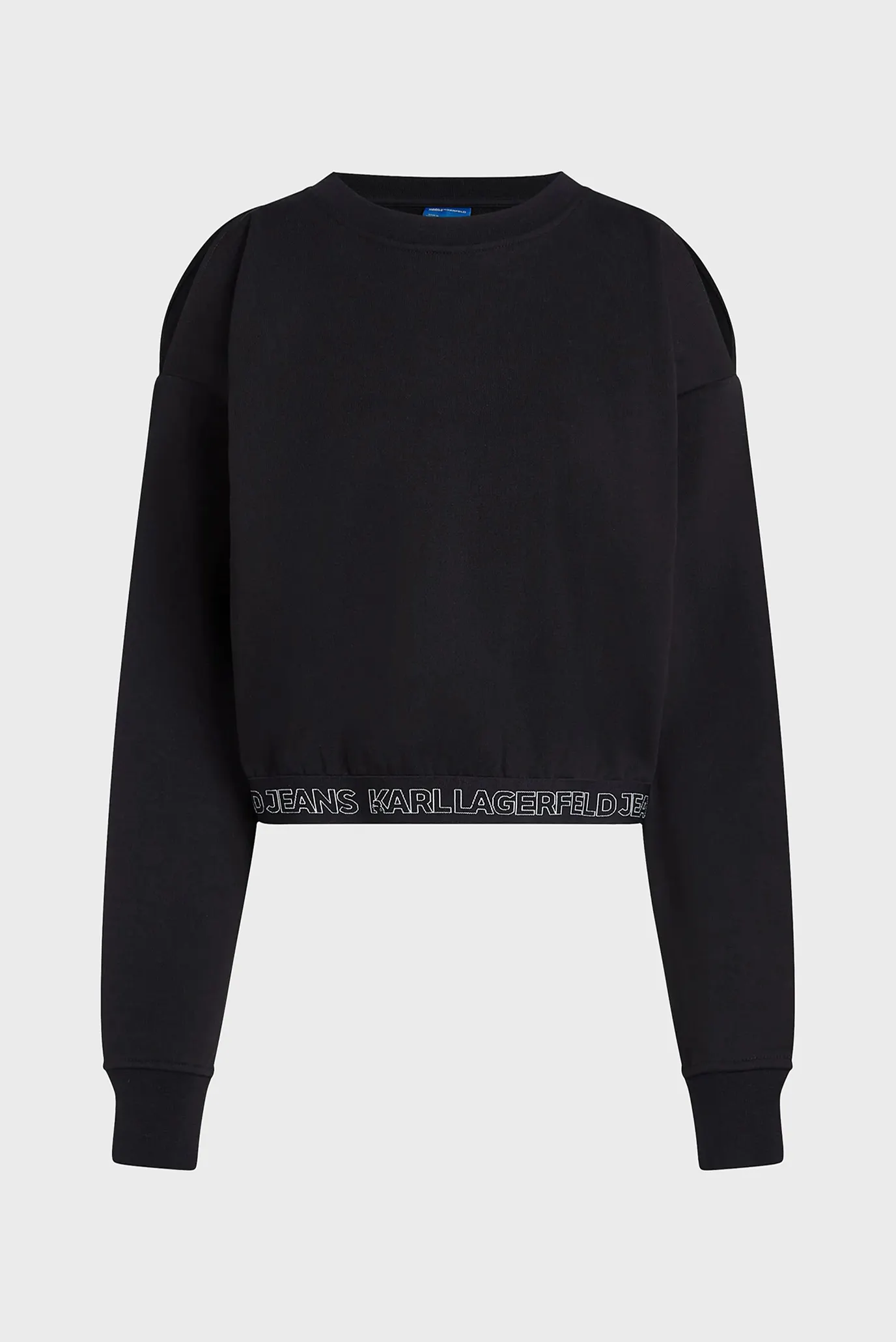 Жіночий чорний світшот reg open shoulder 5