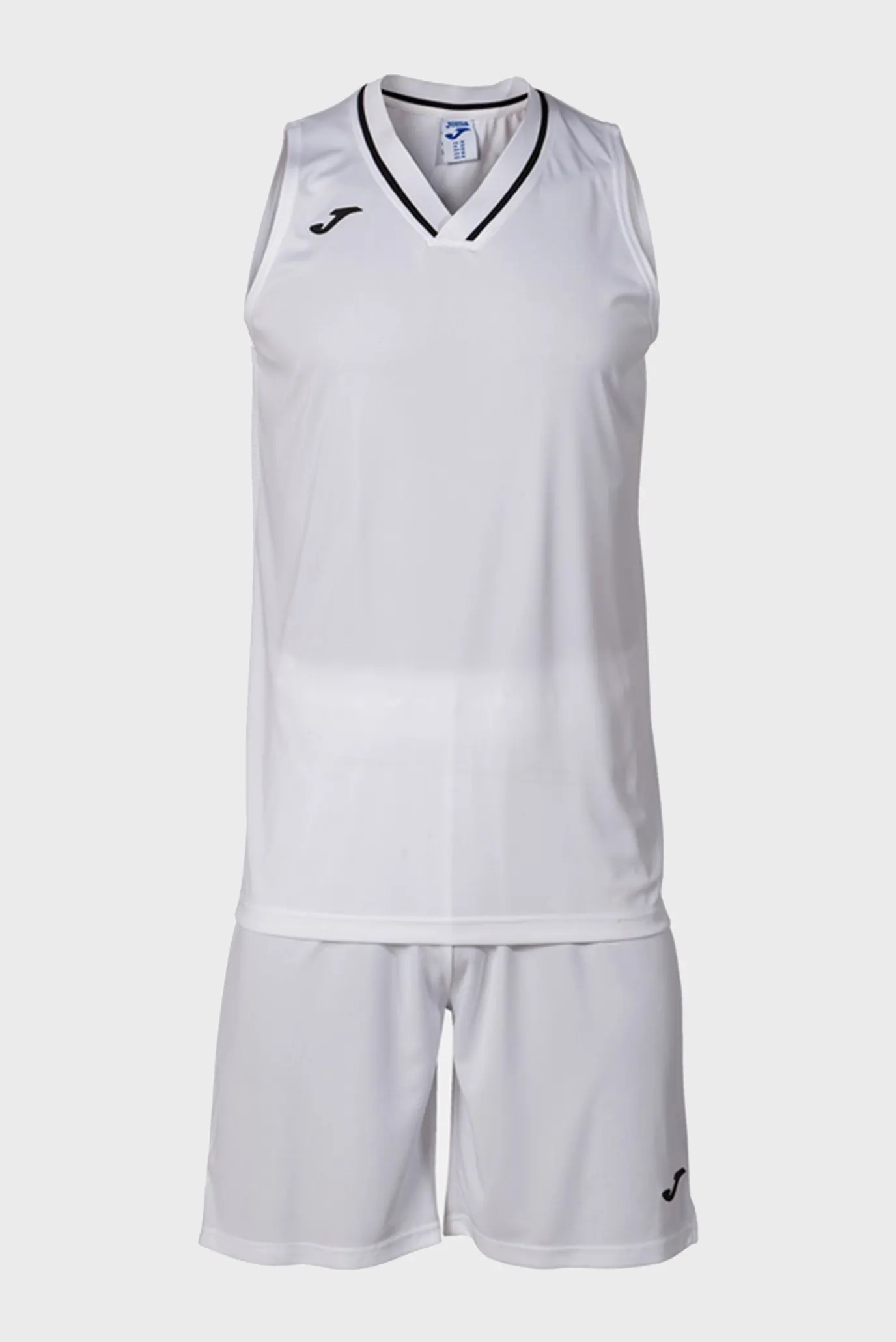 Чоловічий білий комплект одягу (майка, шорти) 4