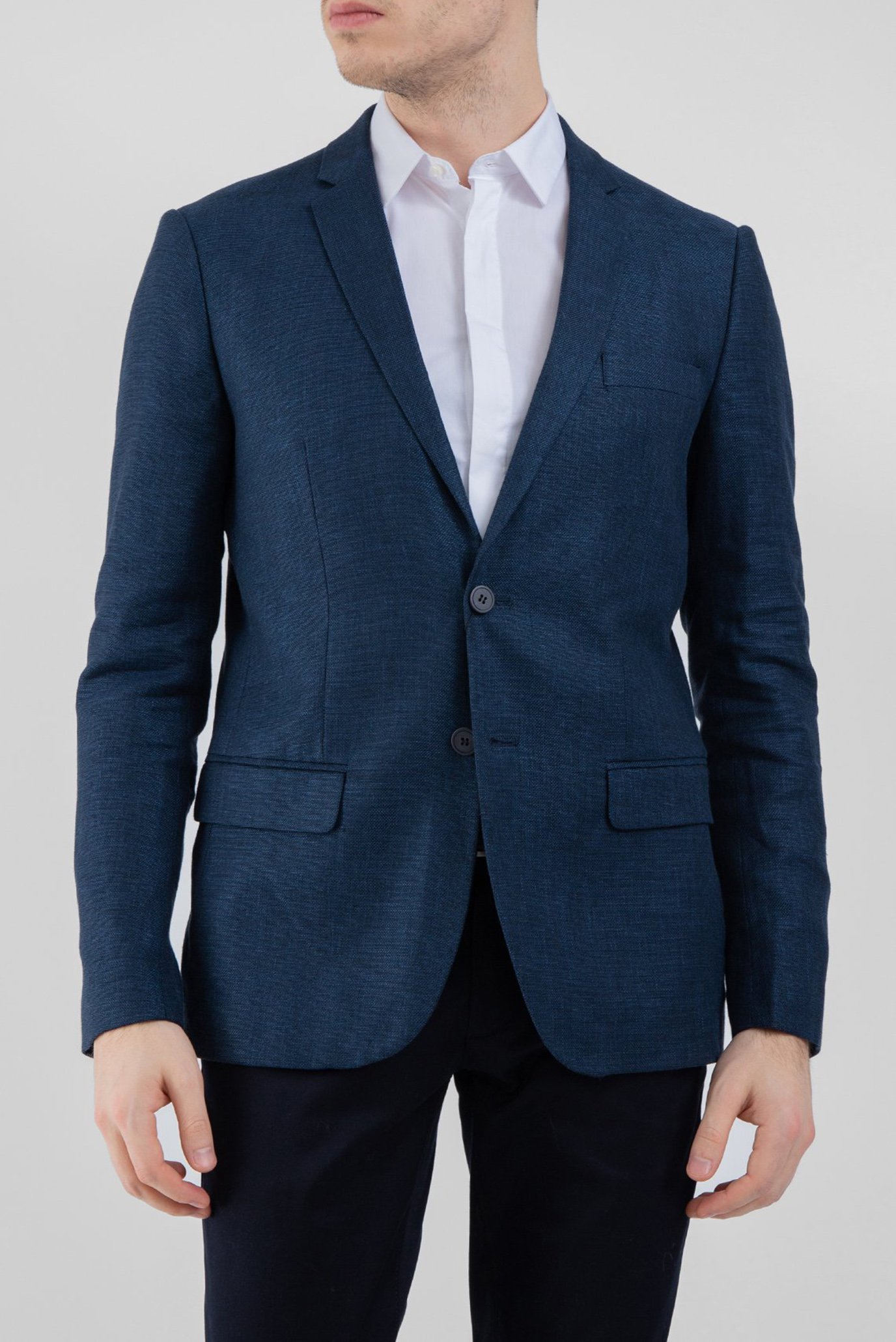 Мужской темно-синий пиджак 1