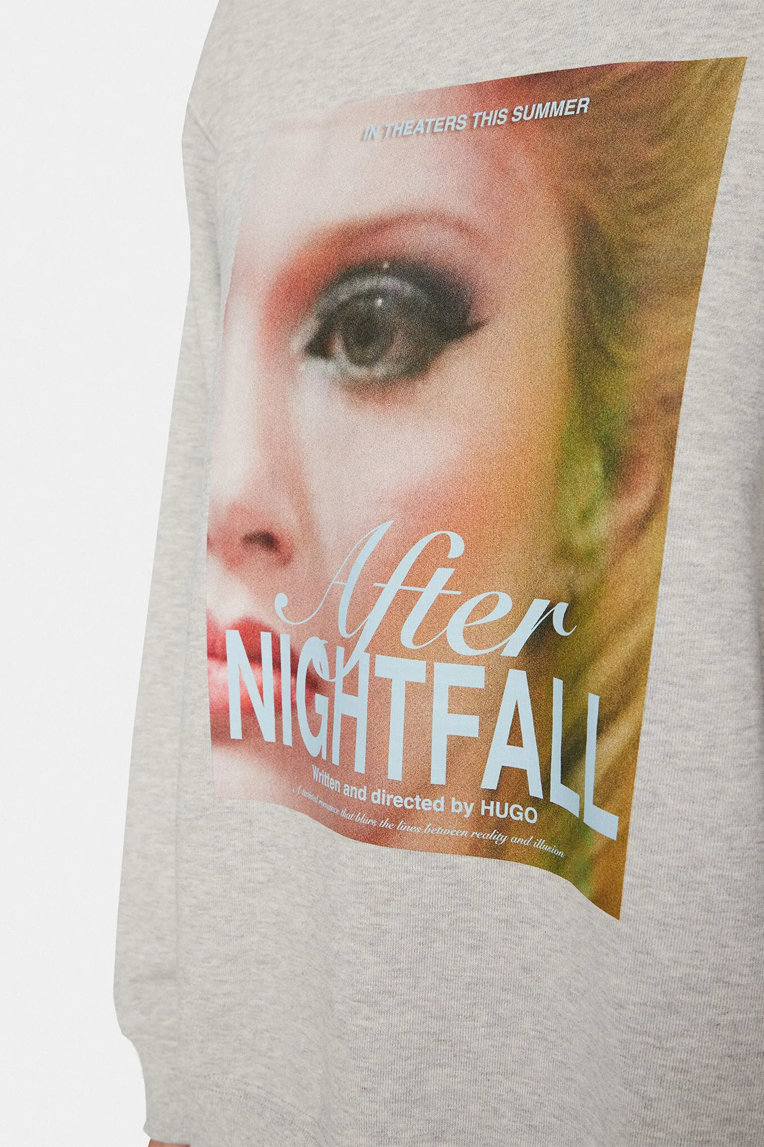 Женский серый свитшот 5